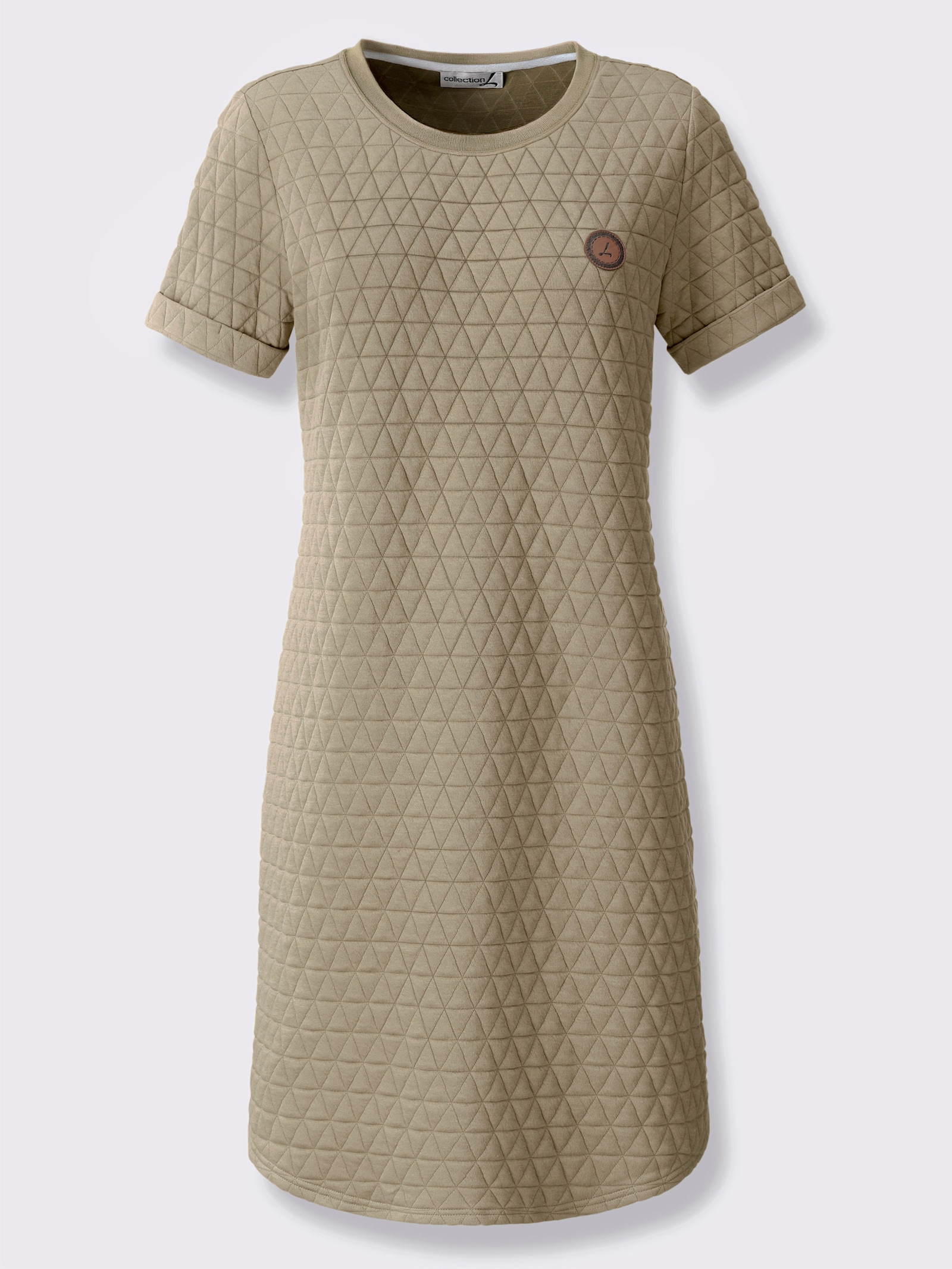 Sommerkleid im Jacquard-Muster - schlamm