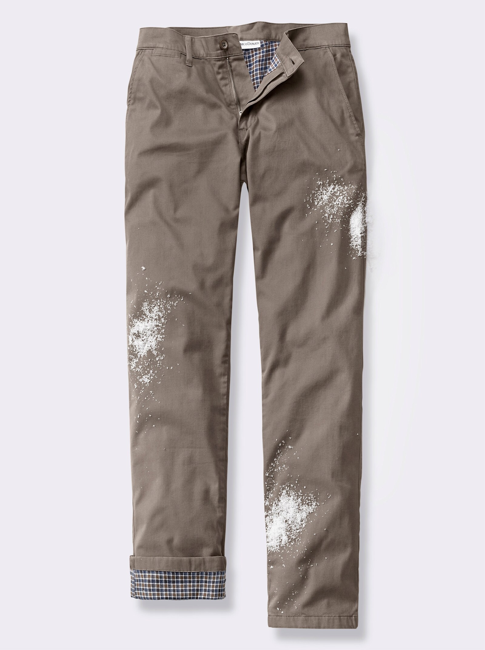 Marco Donati Thermohose in Stretch-Qualität - taupe