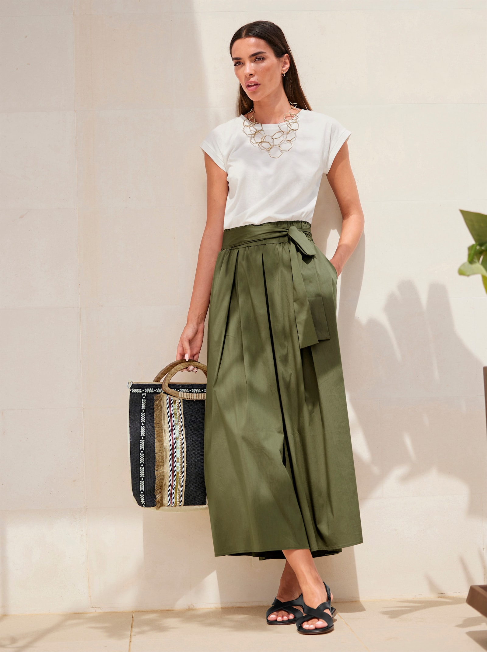 heine Tasche - natur-schwarz