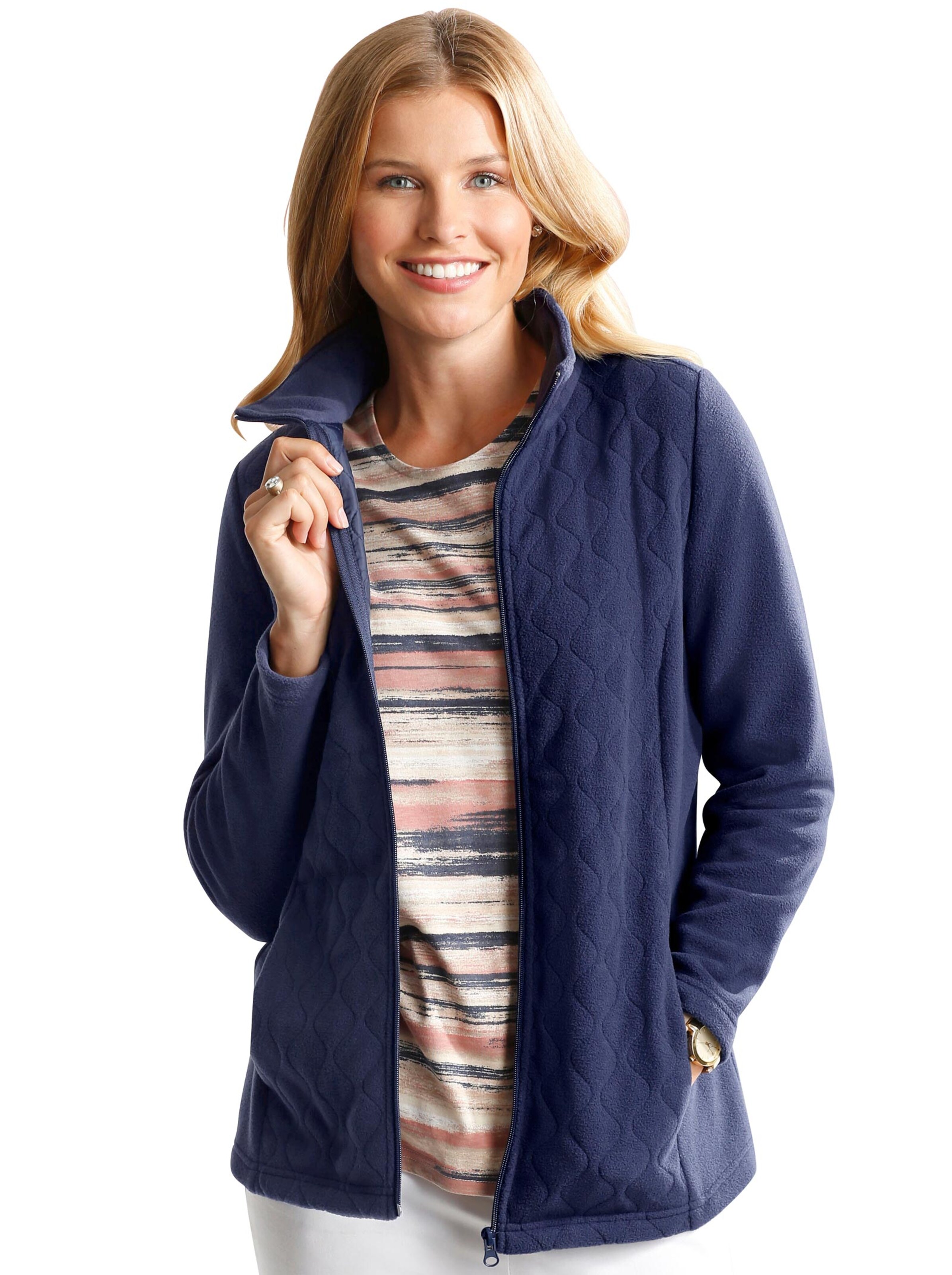Fleece-Jacke - marine