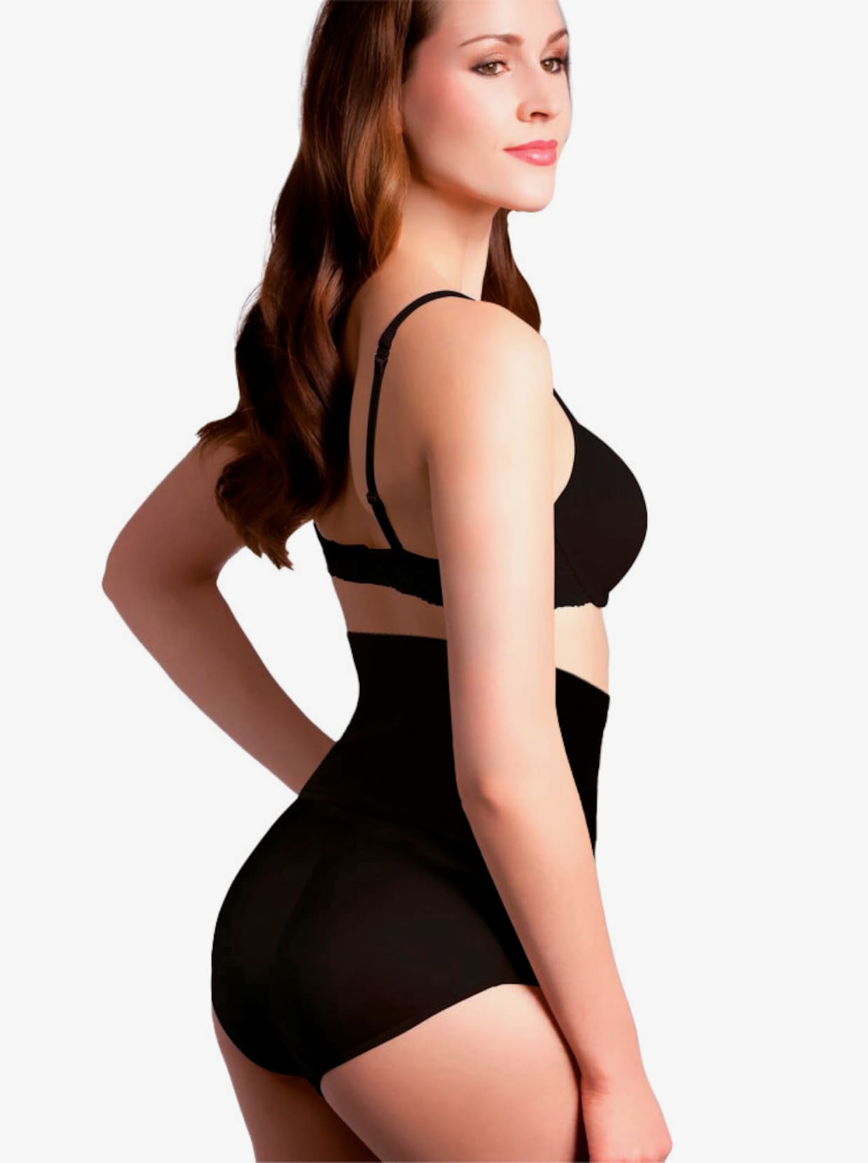 Taillengürtel für Bauch und Po - schwarz