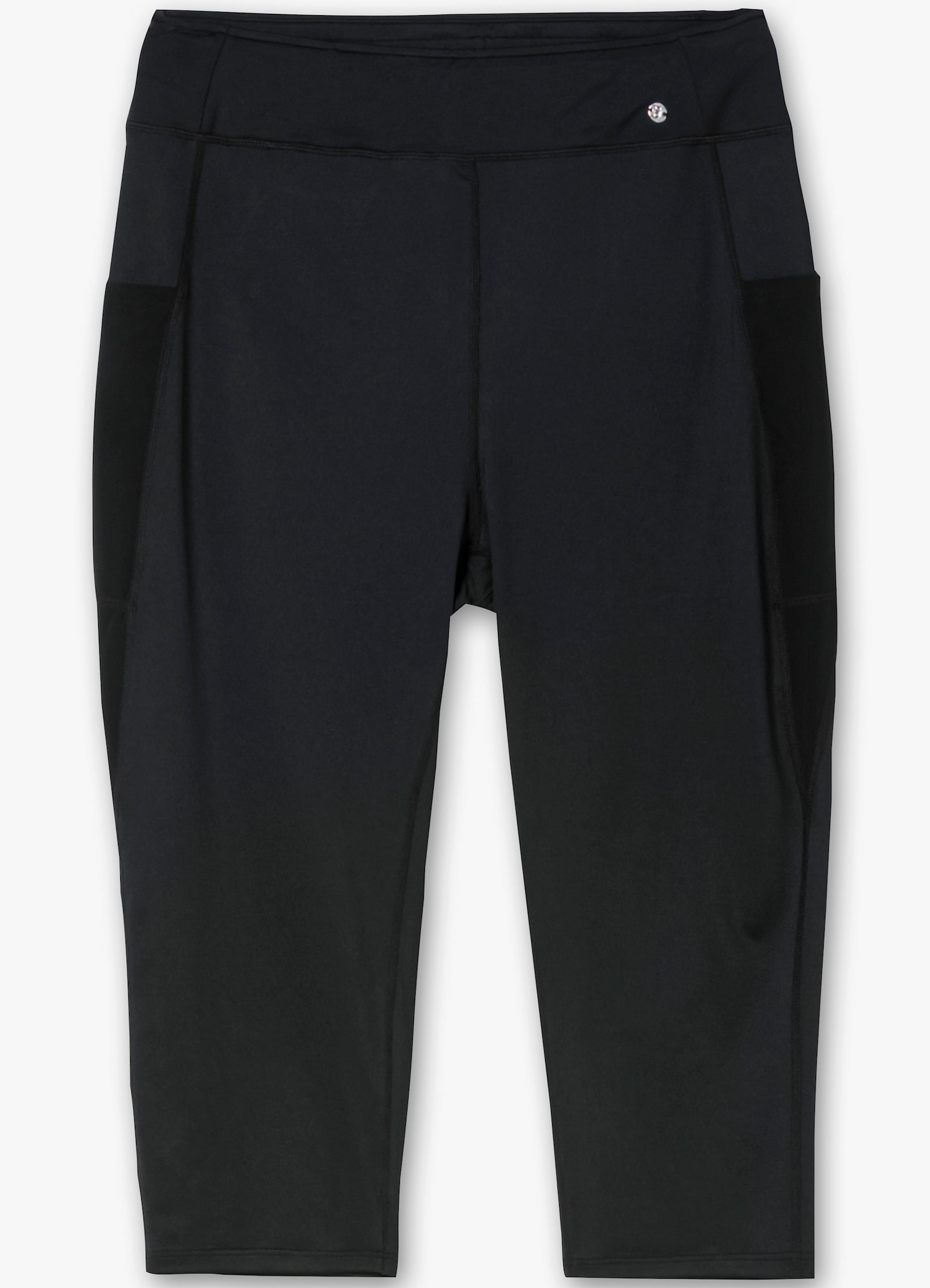 sheego Leggings in Funktionsqualität und Caprilänge, - schwarz