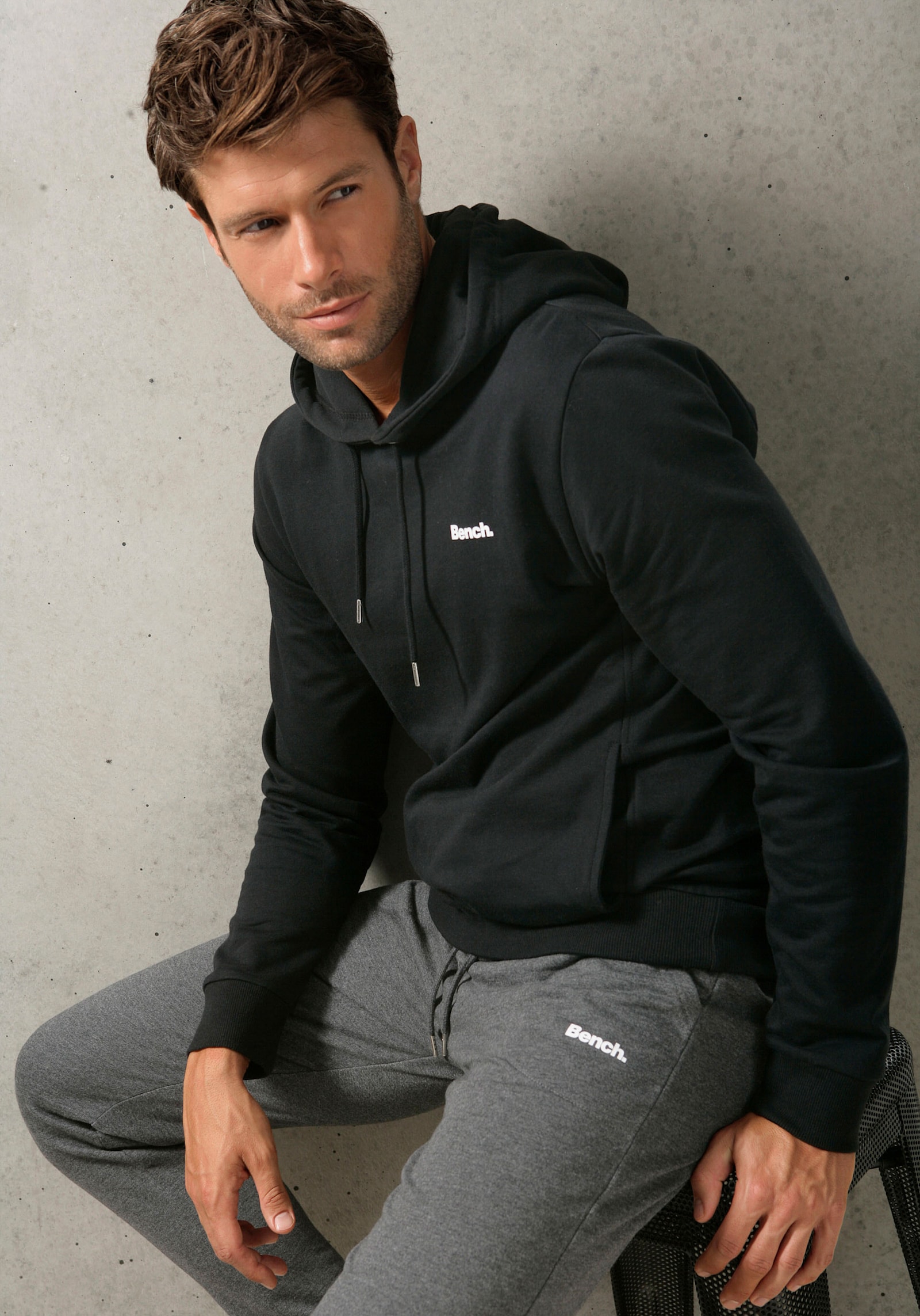 Bench. Loungewear Hoodie - schwarz