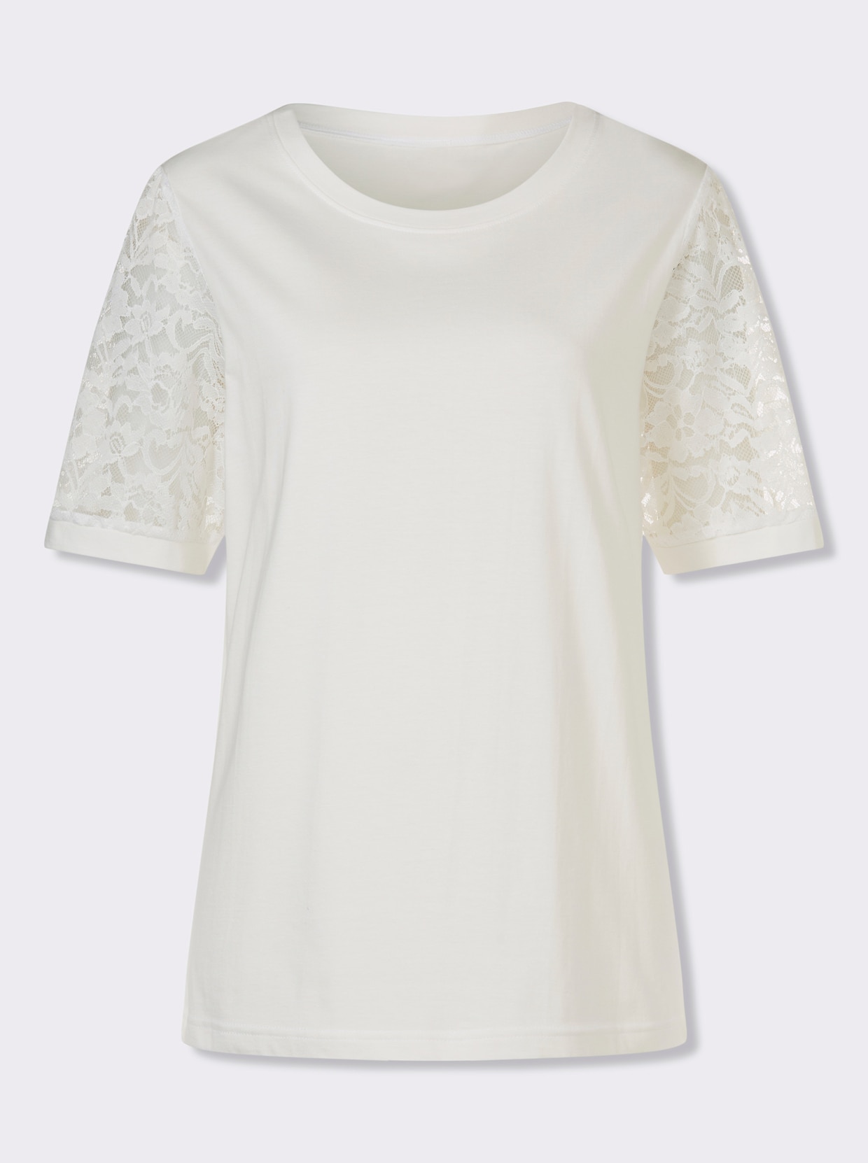Spitzenshirt - ecru