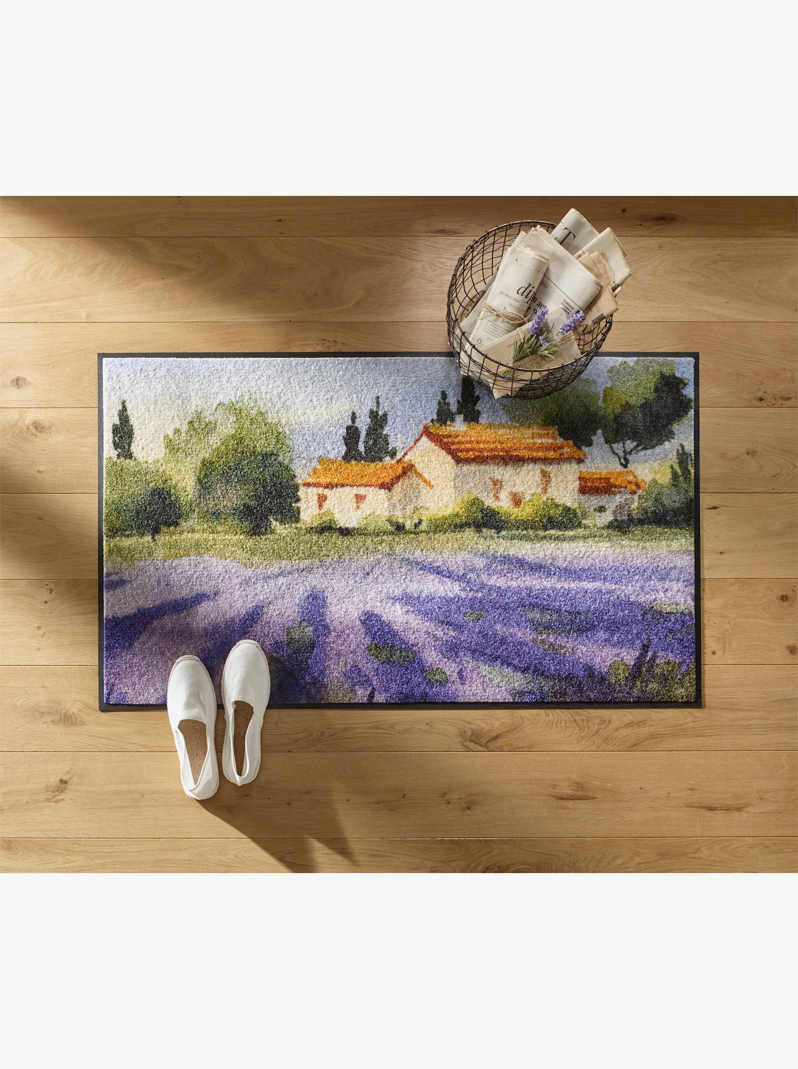 wash+dry by Kleen-Tex Fußmatte - grün-lila