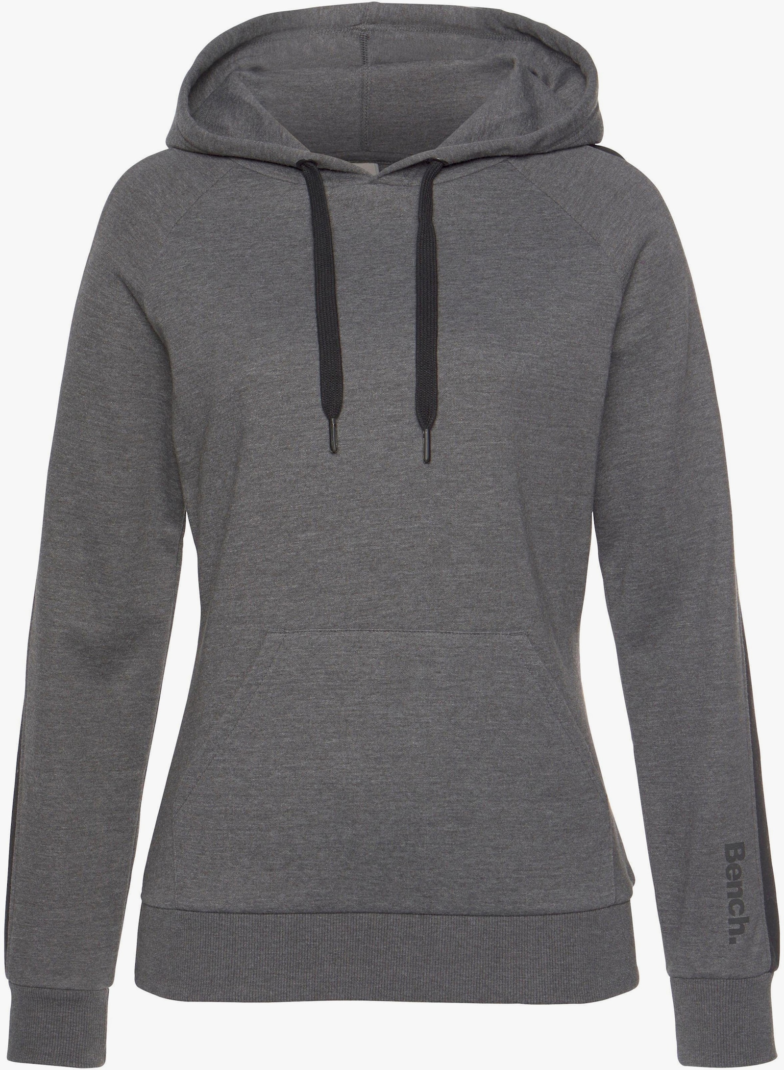 Bench. Loungewear Sweatshirt à capuche - anthracite-noir chiné