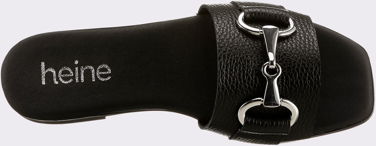heine Slippers - zwart