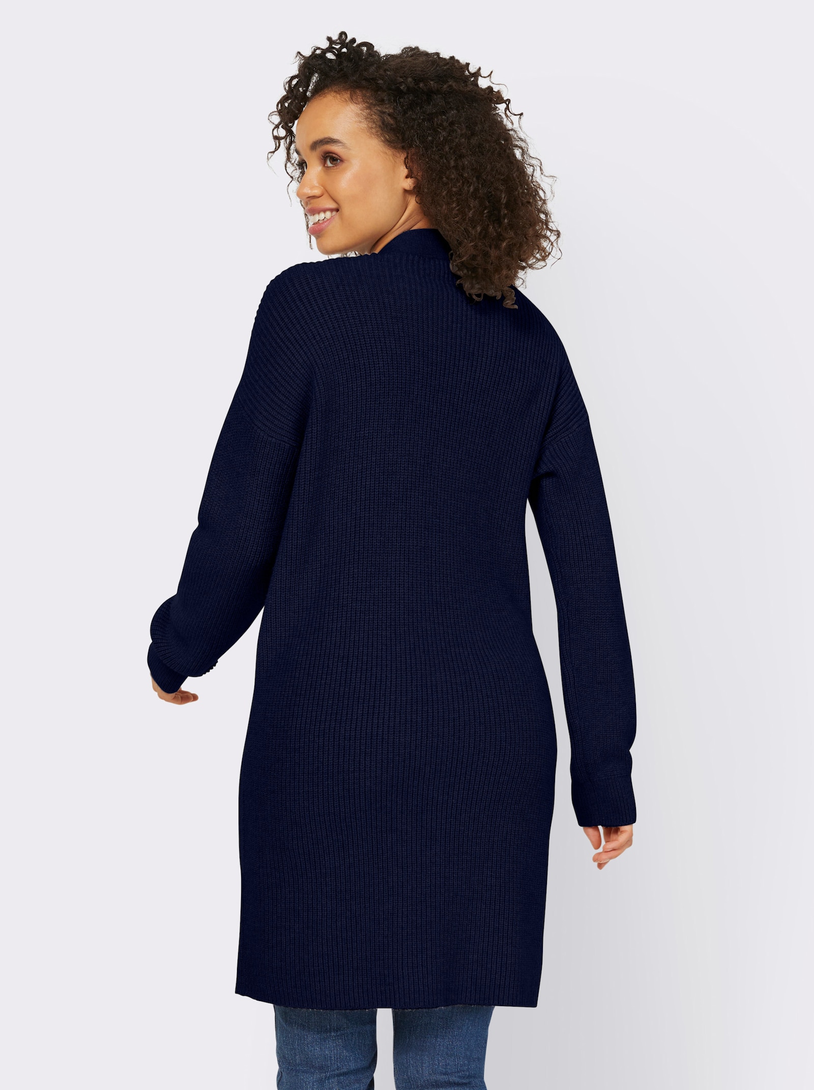 heine Lang vest met 2 zakken - marine