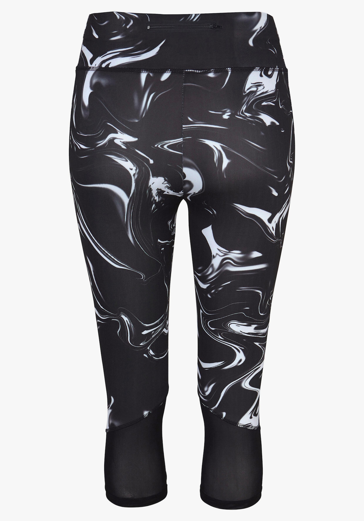 LASCANA ACTIVE legging corsaire - noir à motifs-blanc