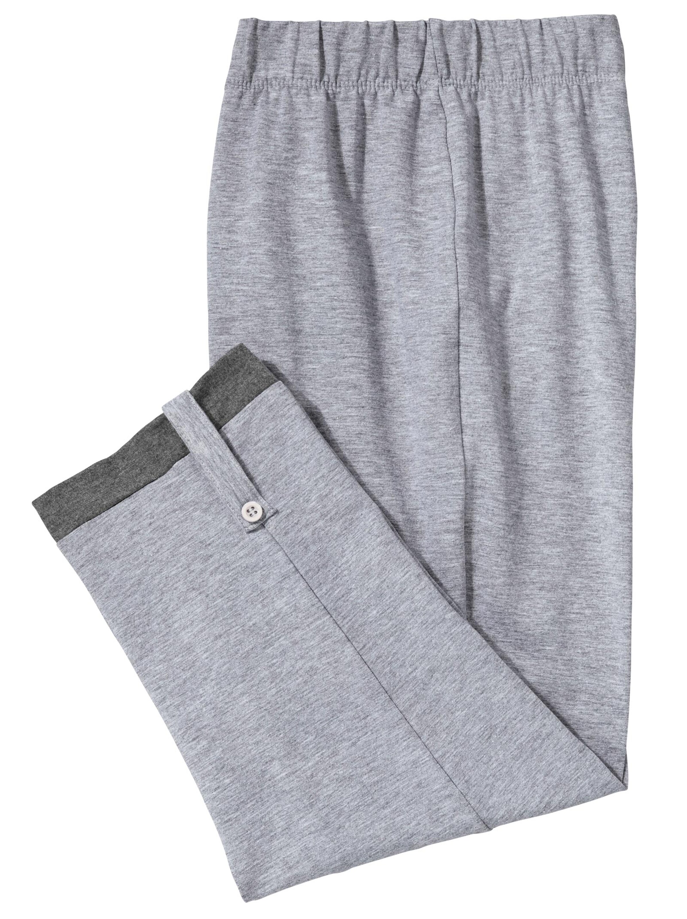 Capri-Leggings - hellgrau-meliert