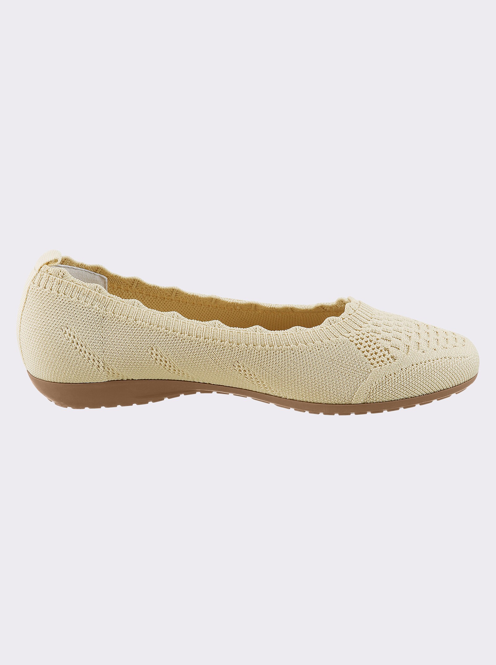 airsoft modern+ Slipper aus weichem Textil - beige