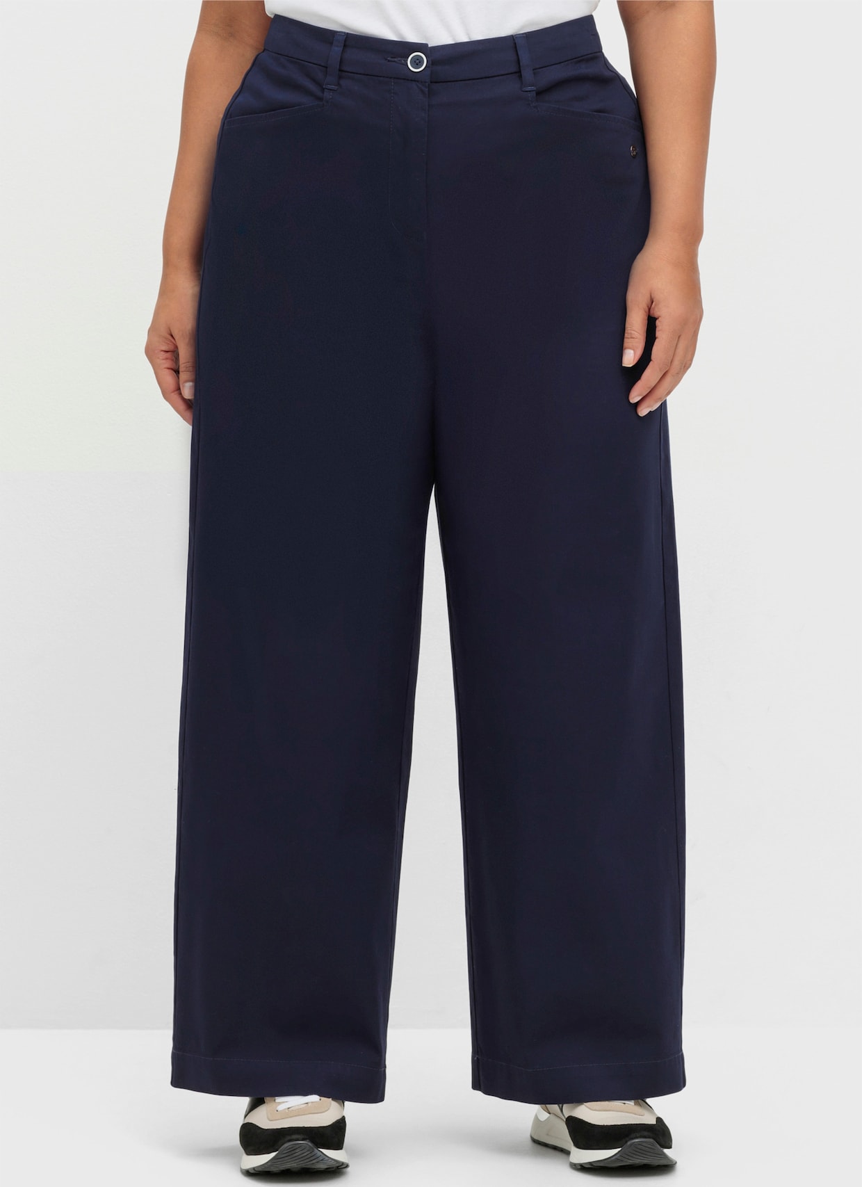 sheego Hose lang - tiefblau