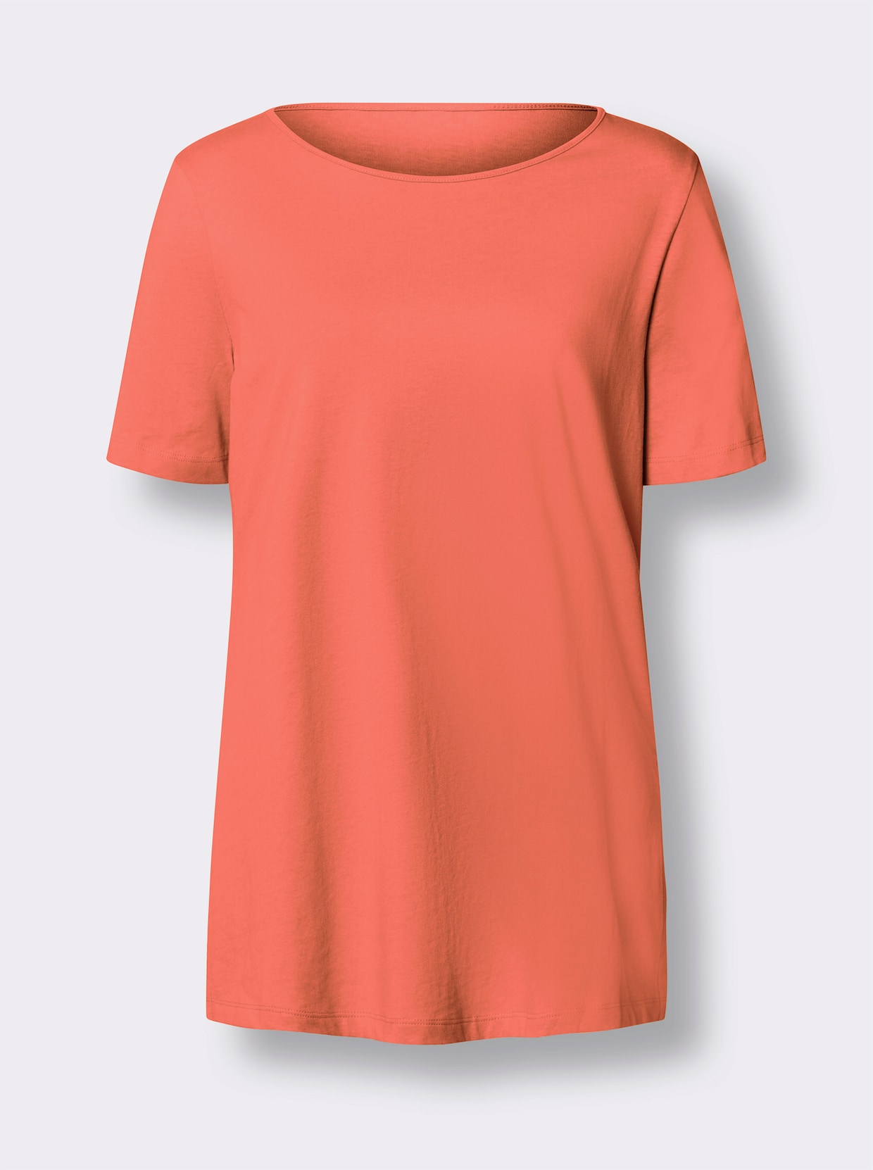 Dlouhé tričko - korálová