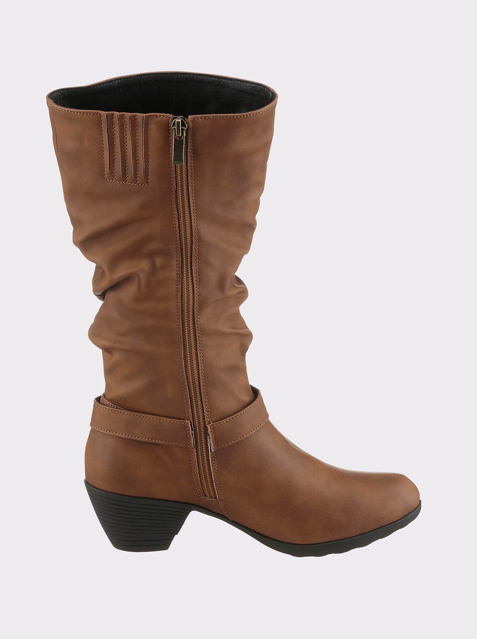 Andrea Conti Stiefel - cognac