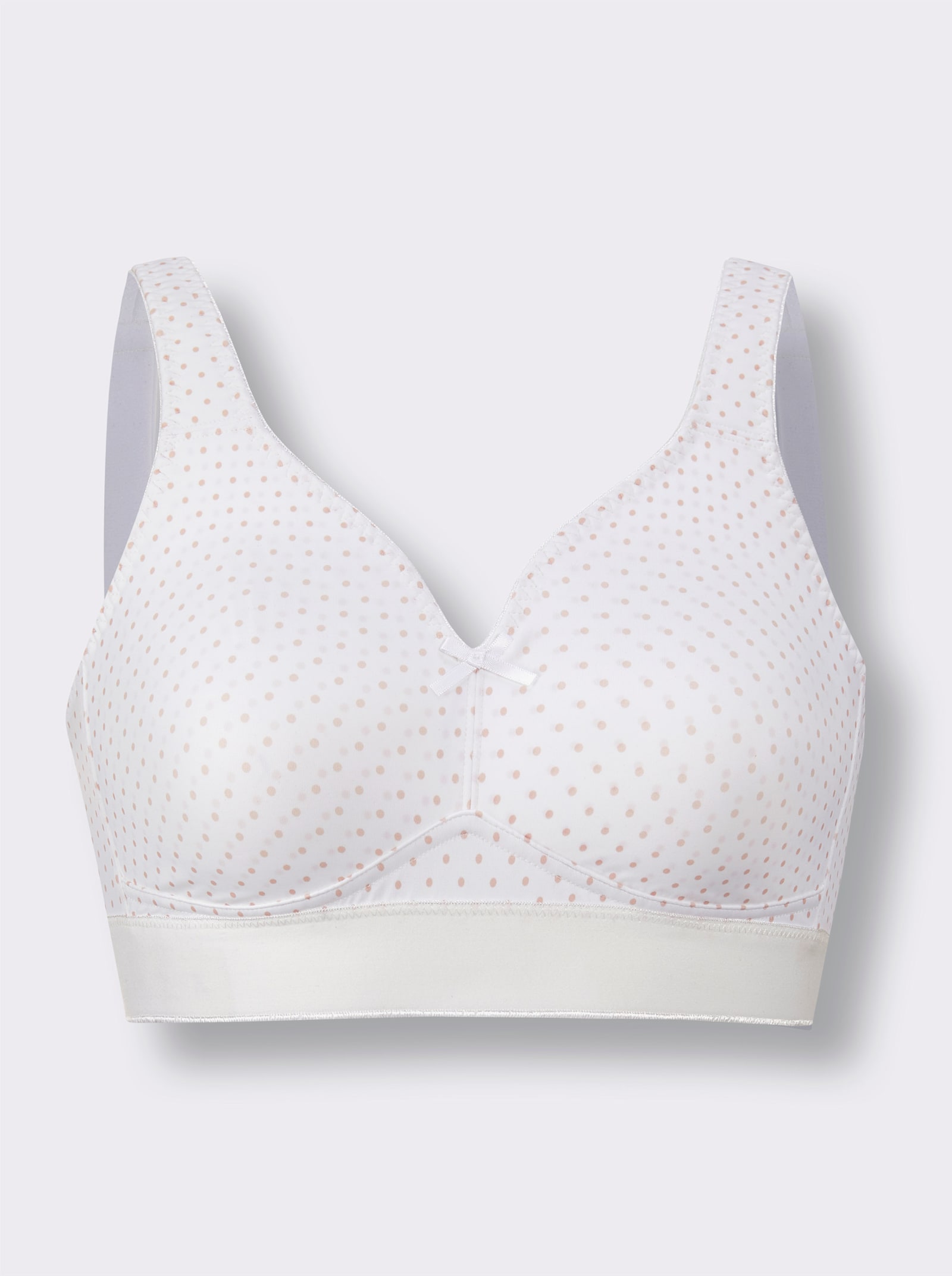 wäschepur Comfortbeha zonder beugel in set van 2 - wit geprint