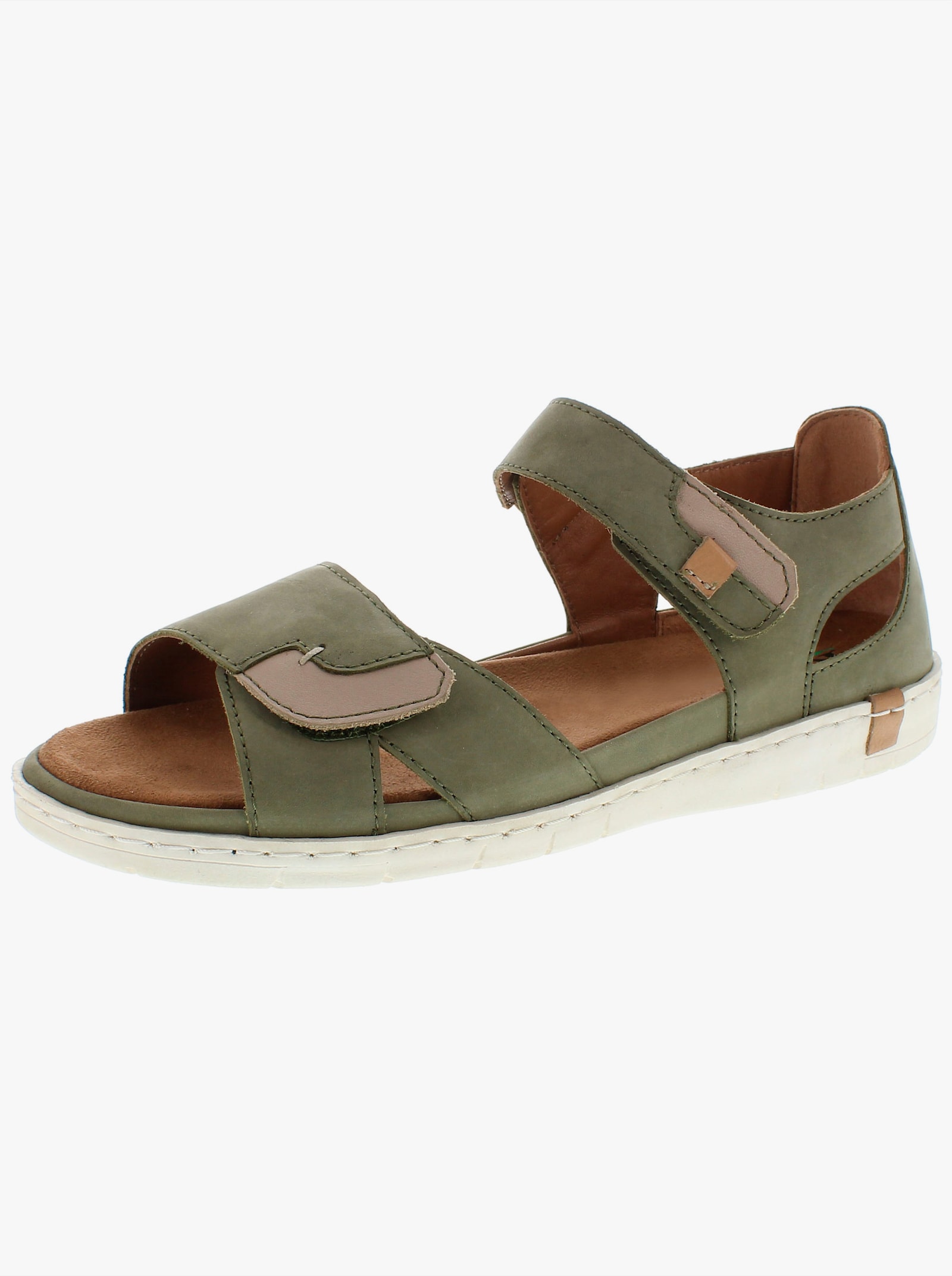 Reflexan Sandalette aus Nubukleder - schilf