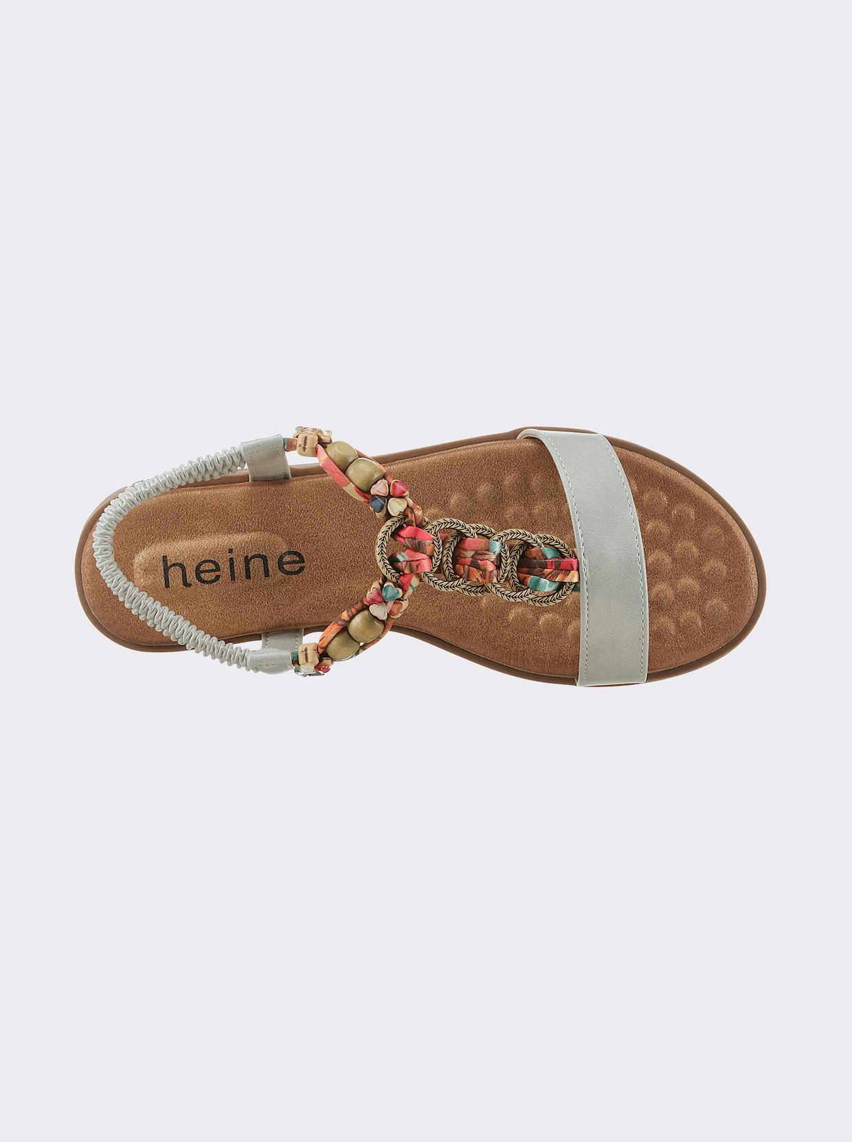 heine Sandales - couleur argent-multicolore