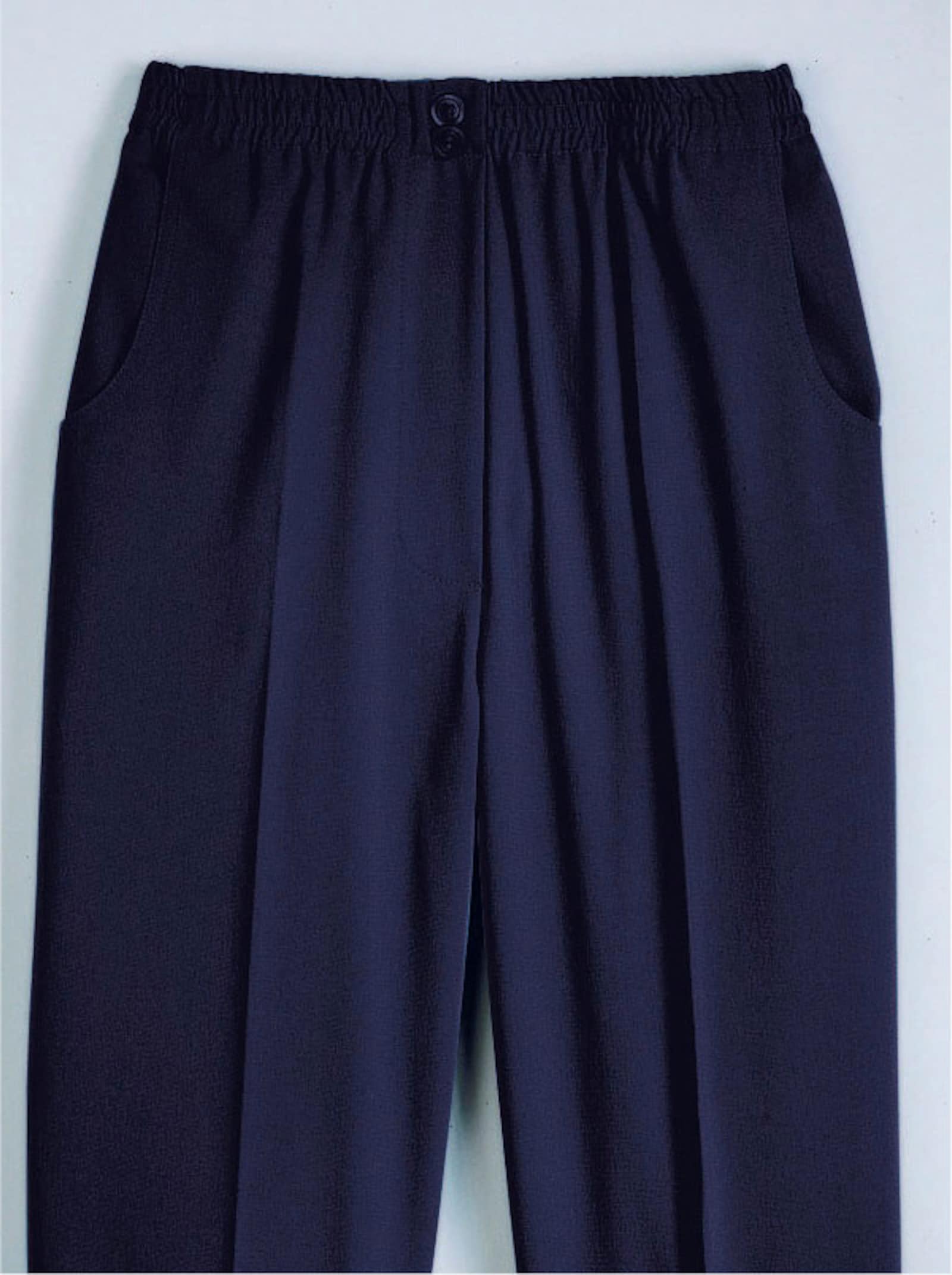 Come on Comfortbroek, ademend en strijkarm - marine