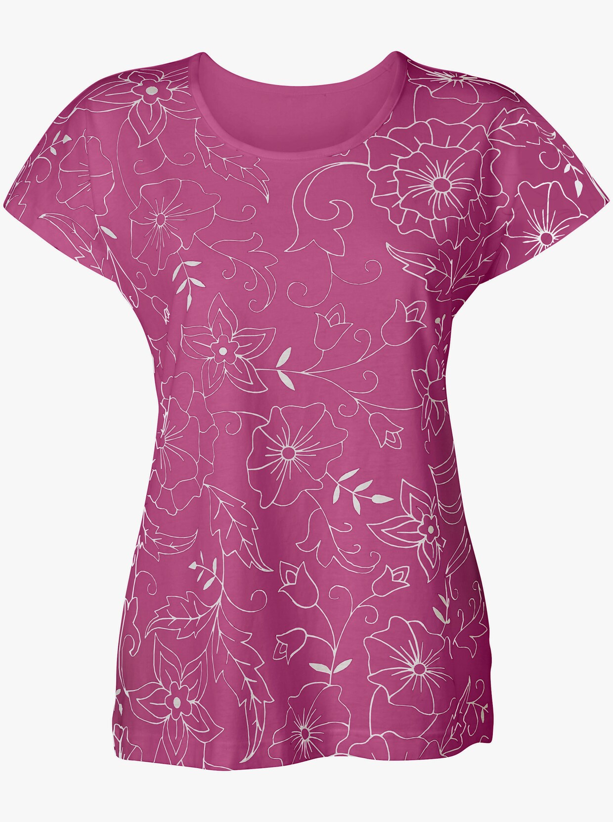 Shirt met korte mouwen - fuchsia