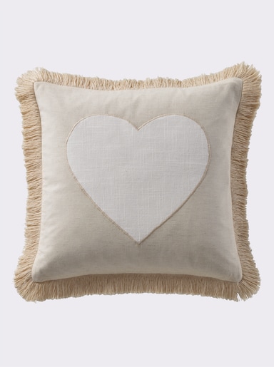 heine home Housse de coussin - couleur ivoire-blanc