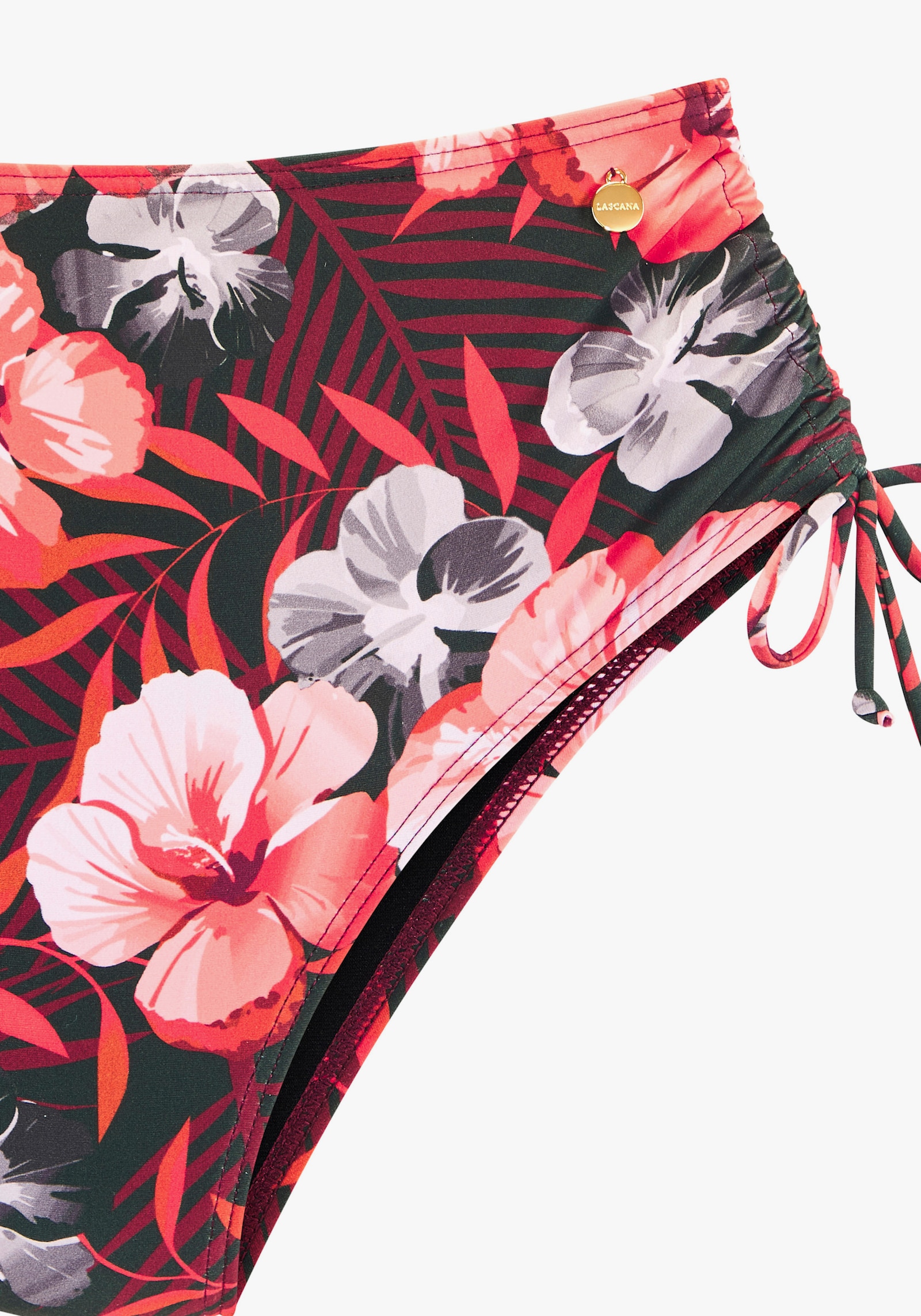 LASCANA Highwaist-Bikini-Hose - oliv-orange
