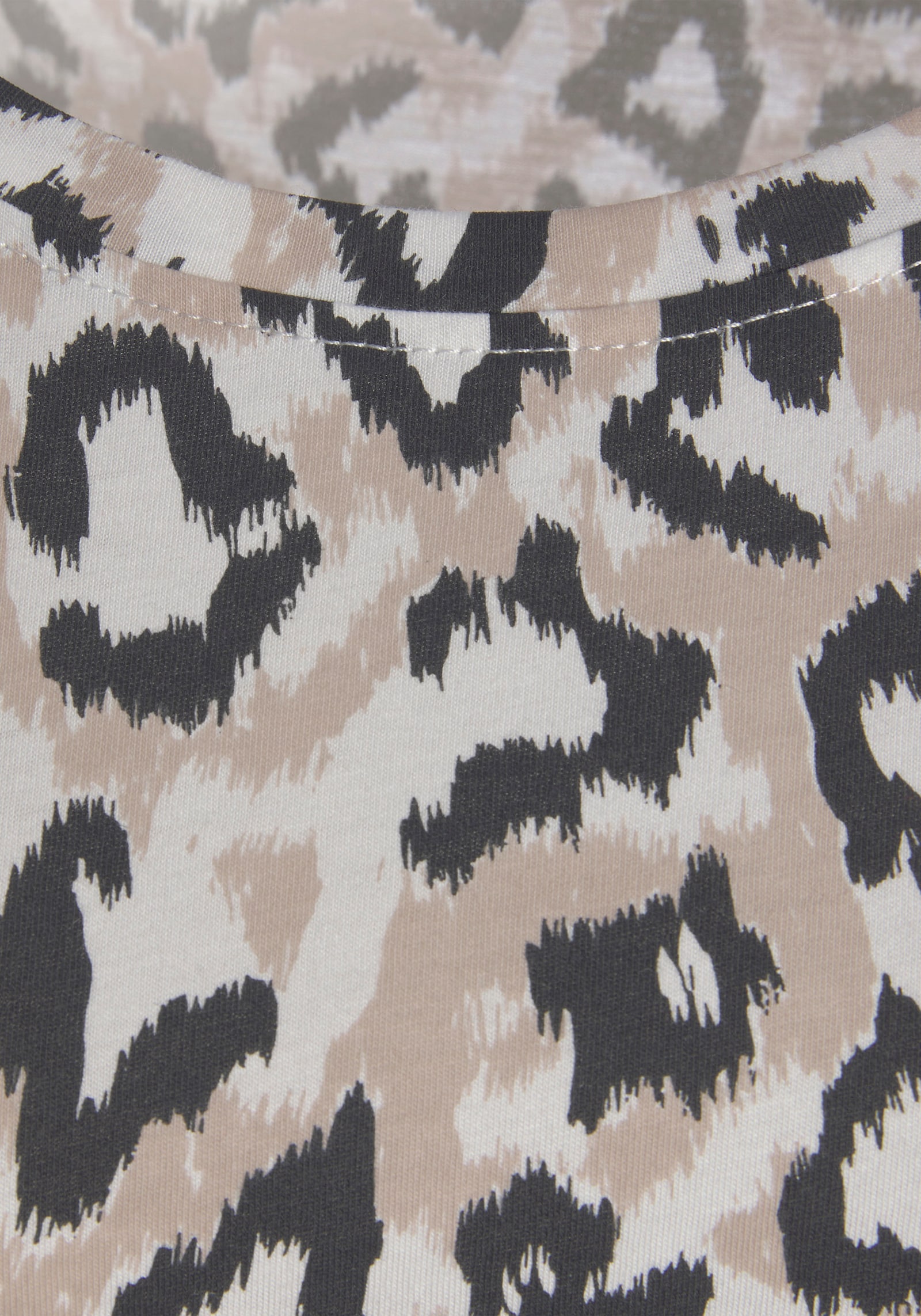 LASCANA Nachthemd - ecru-nougat-schwarz