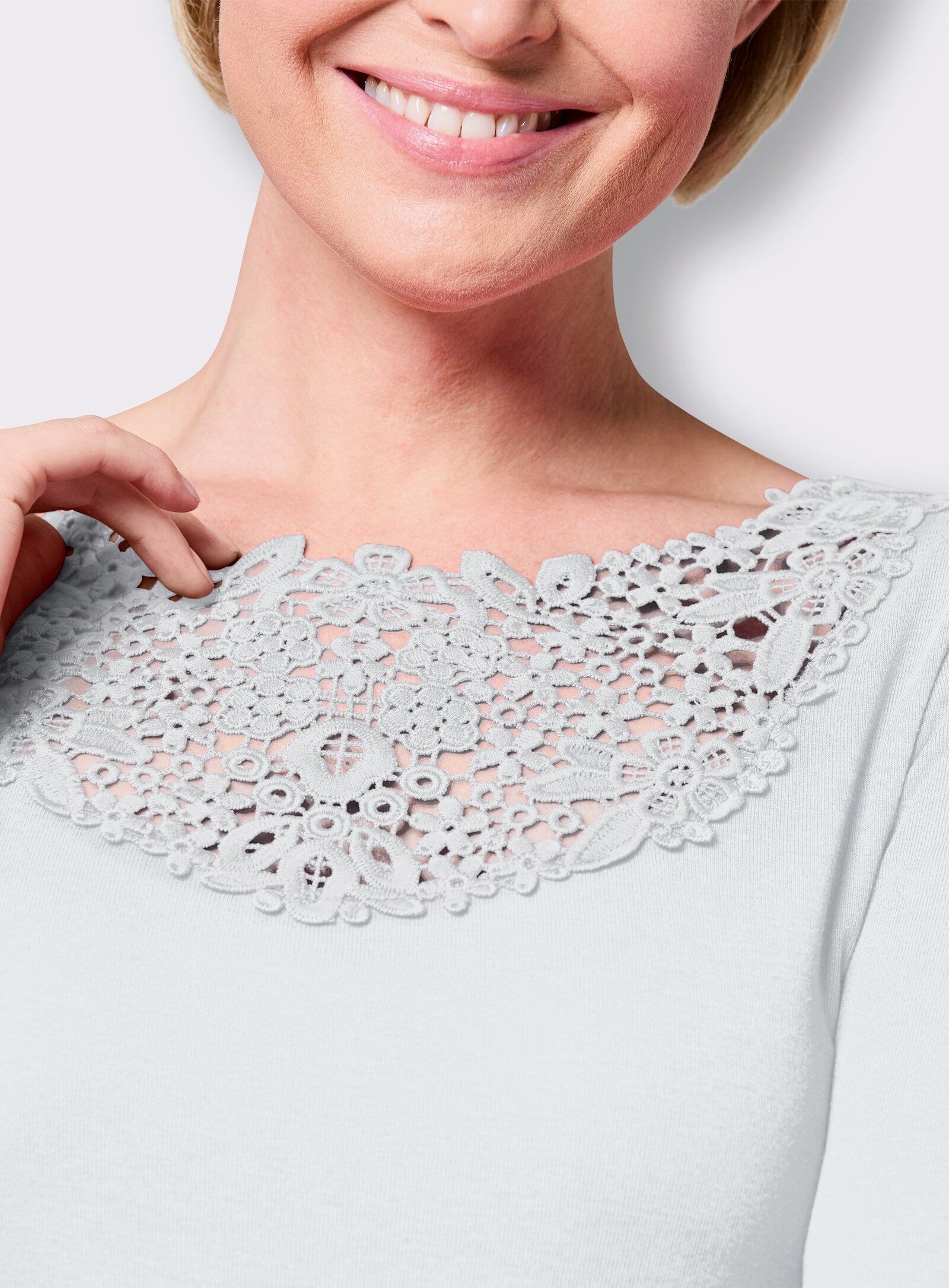 wäschepur Blazershirt - weiß