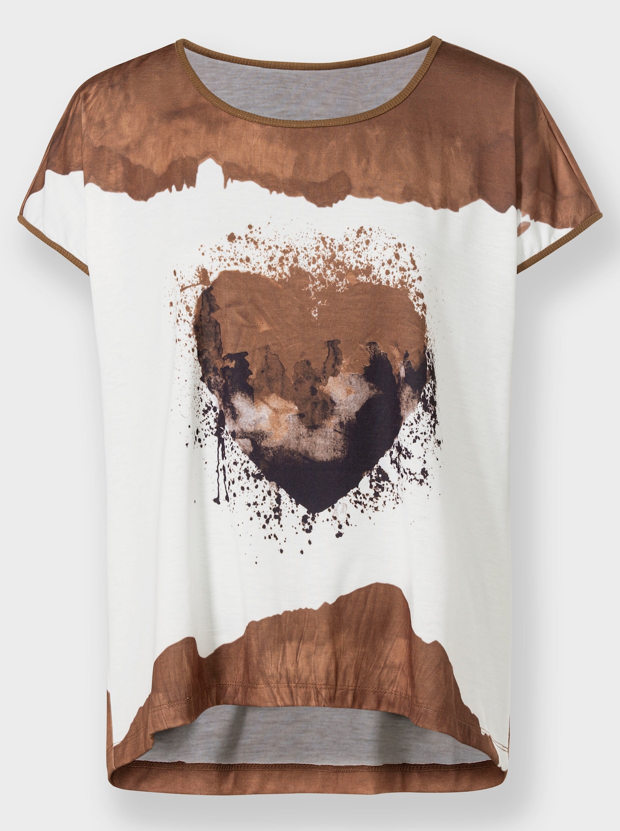 heine Kurzarmshirt - braun