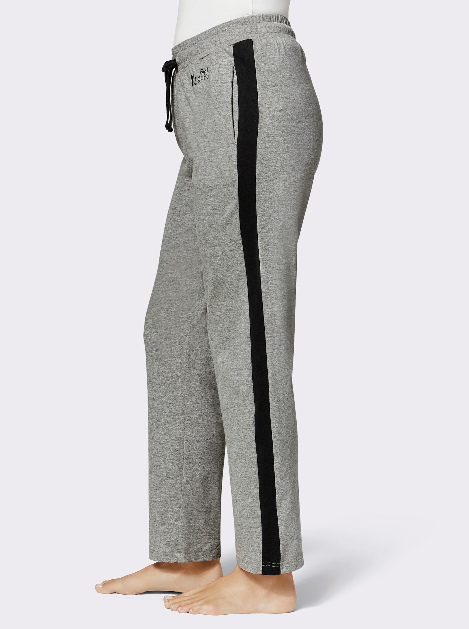 feel good broek - grijs gemêleerd
