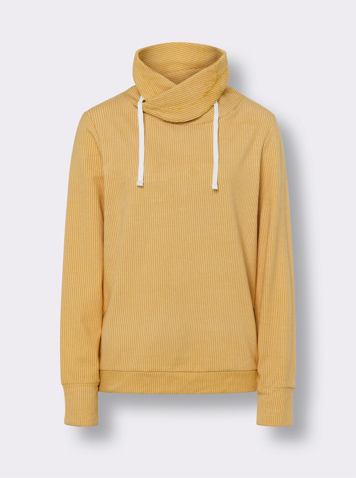 Sweatshirt - oker geprint