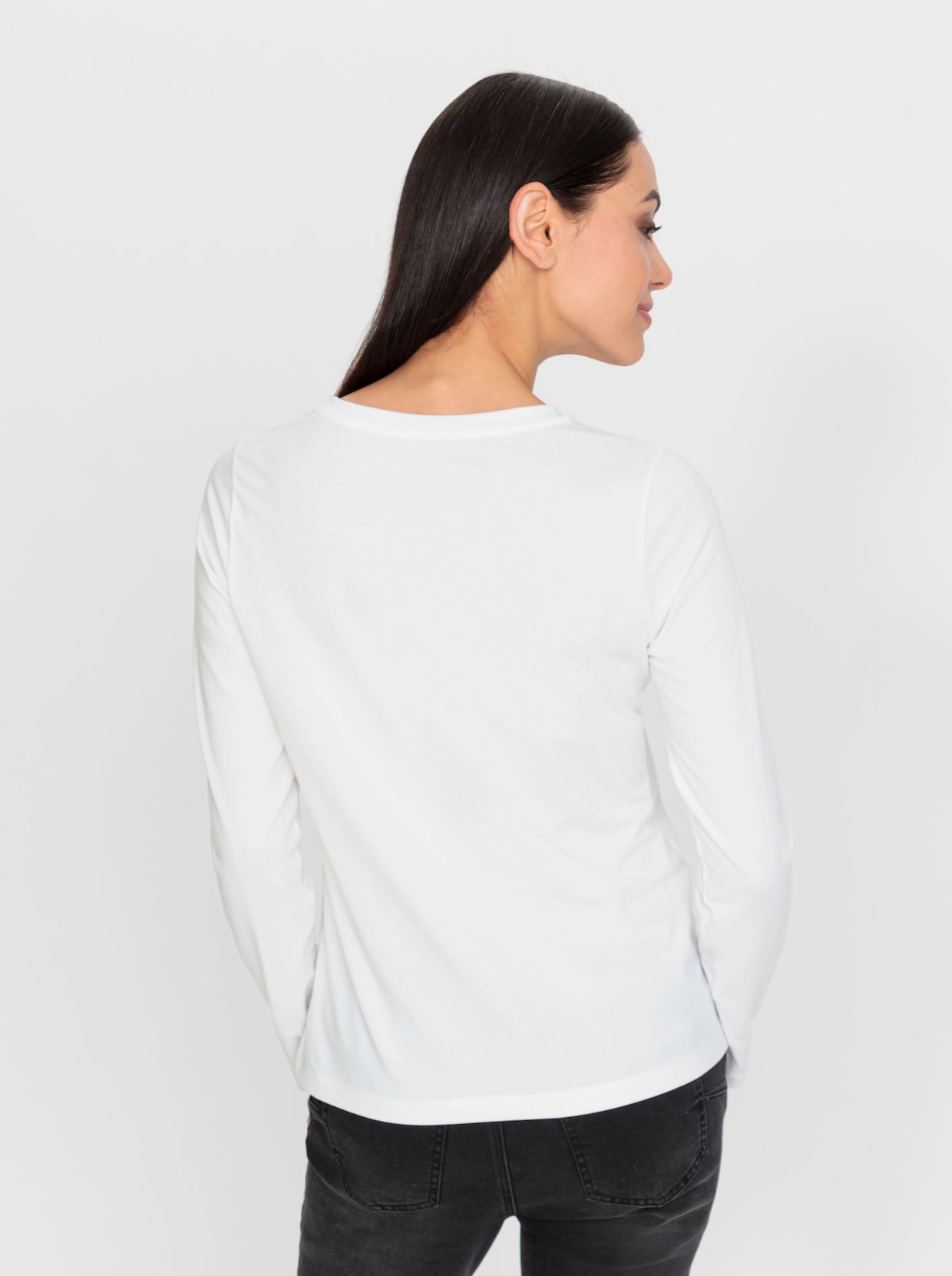 heine Shirt met lange mouwen - wit