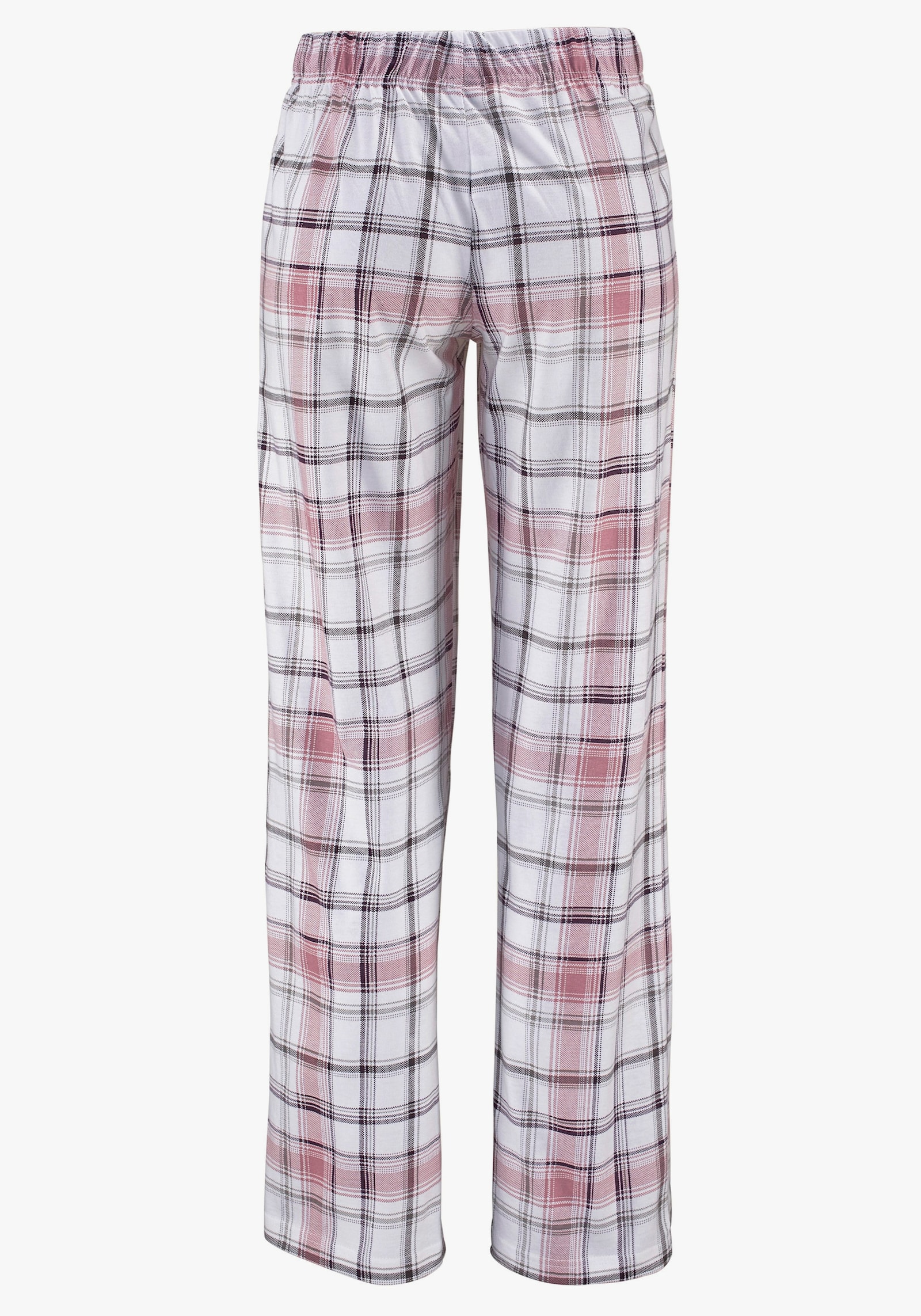 Arizona Pyjama - mauve à carreaux+ gris à carreaux