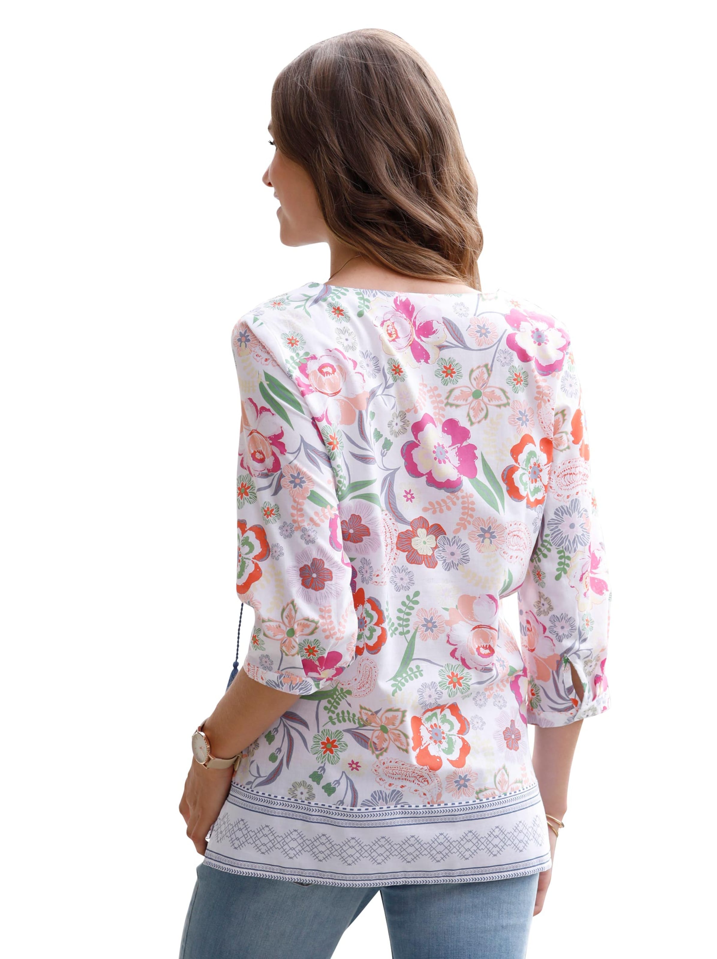 Bluse - weiß-bedruckt