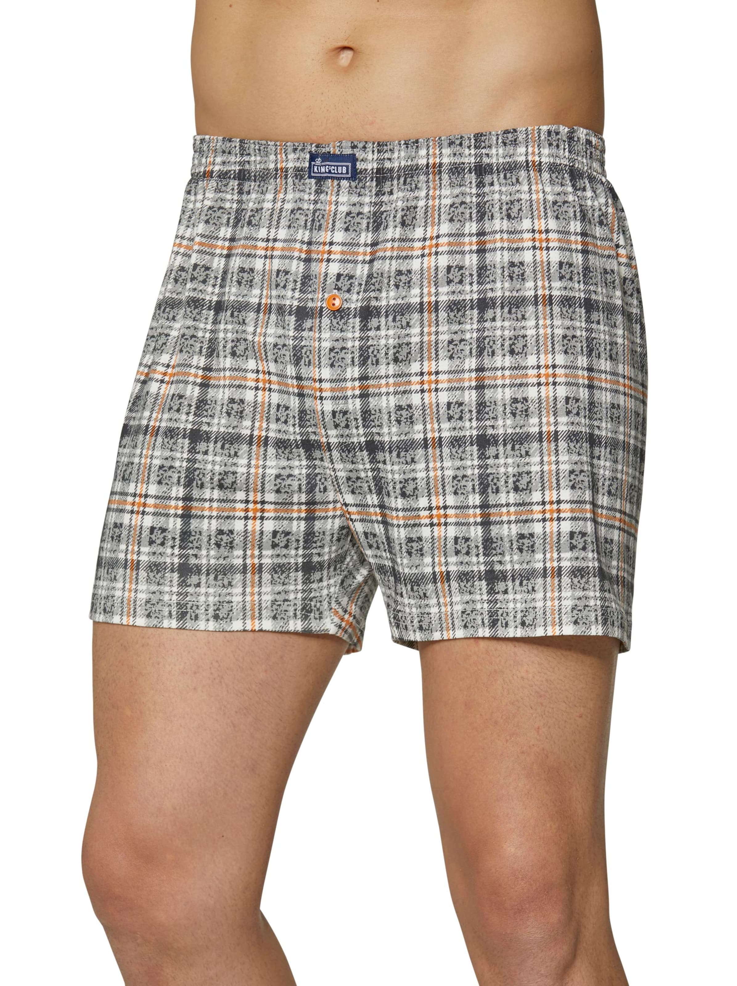 Boxershorts - anthrazit + anthrazit-kariert