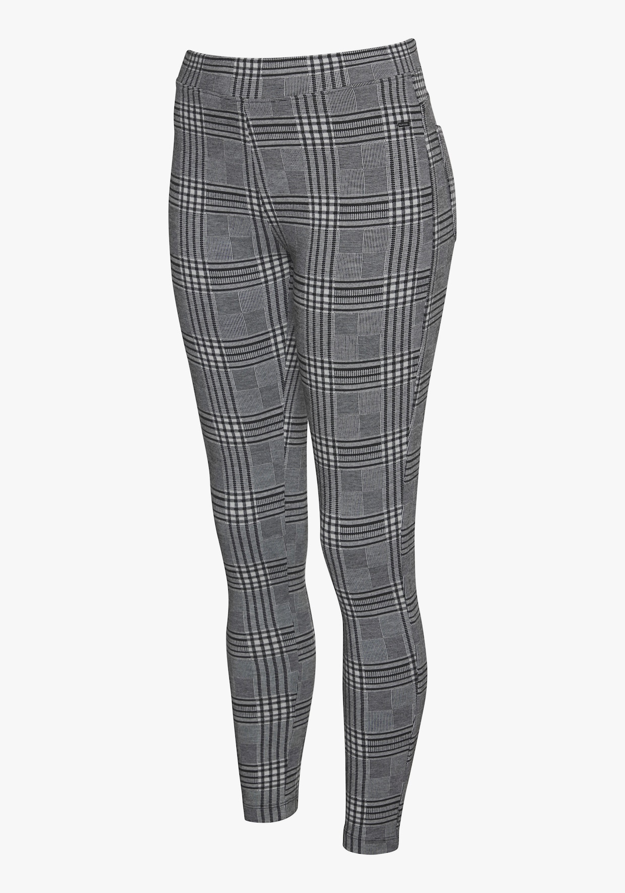 LASCANA Legging - zwart-wit geruit