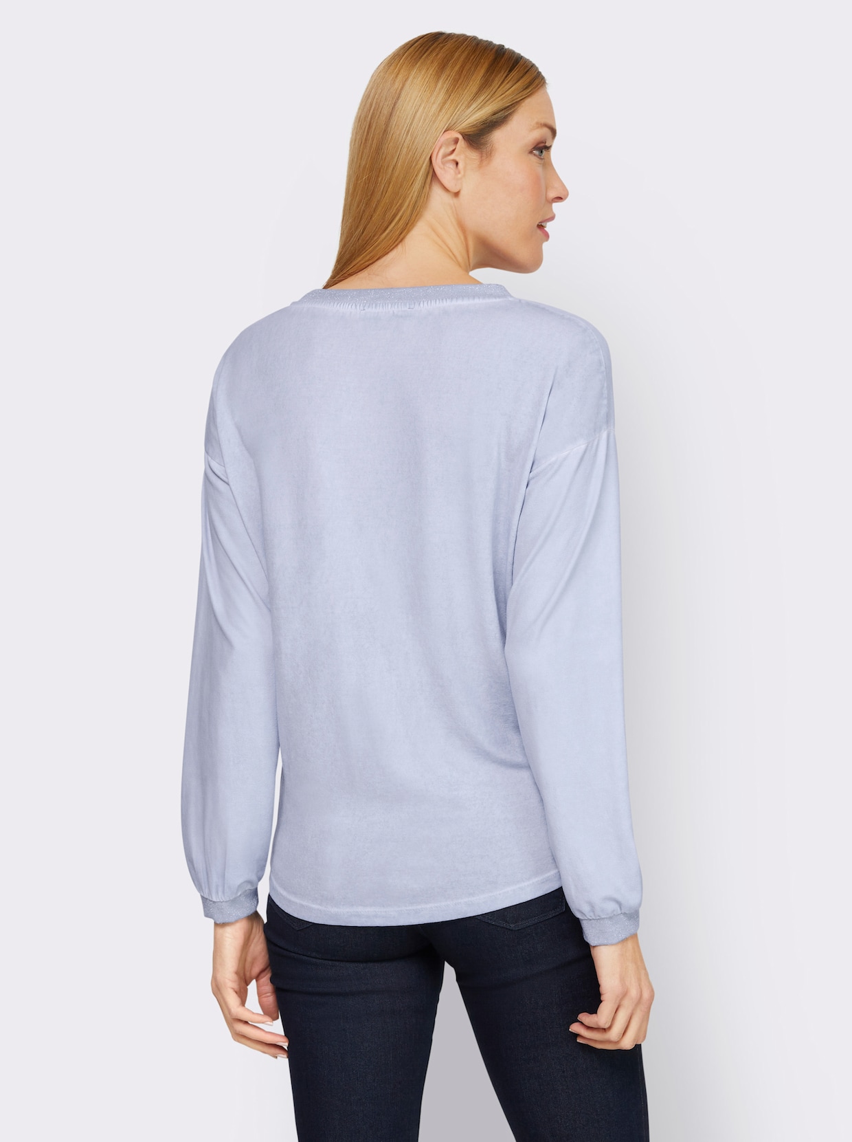 heine Shirt met lange mouwen - lichtblauw