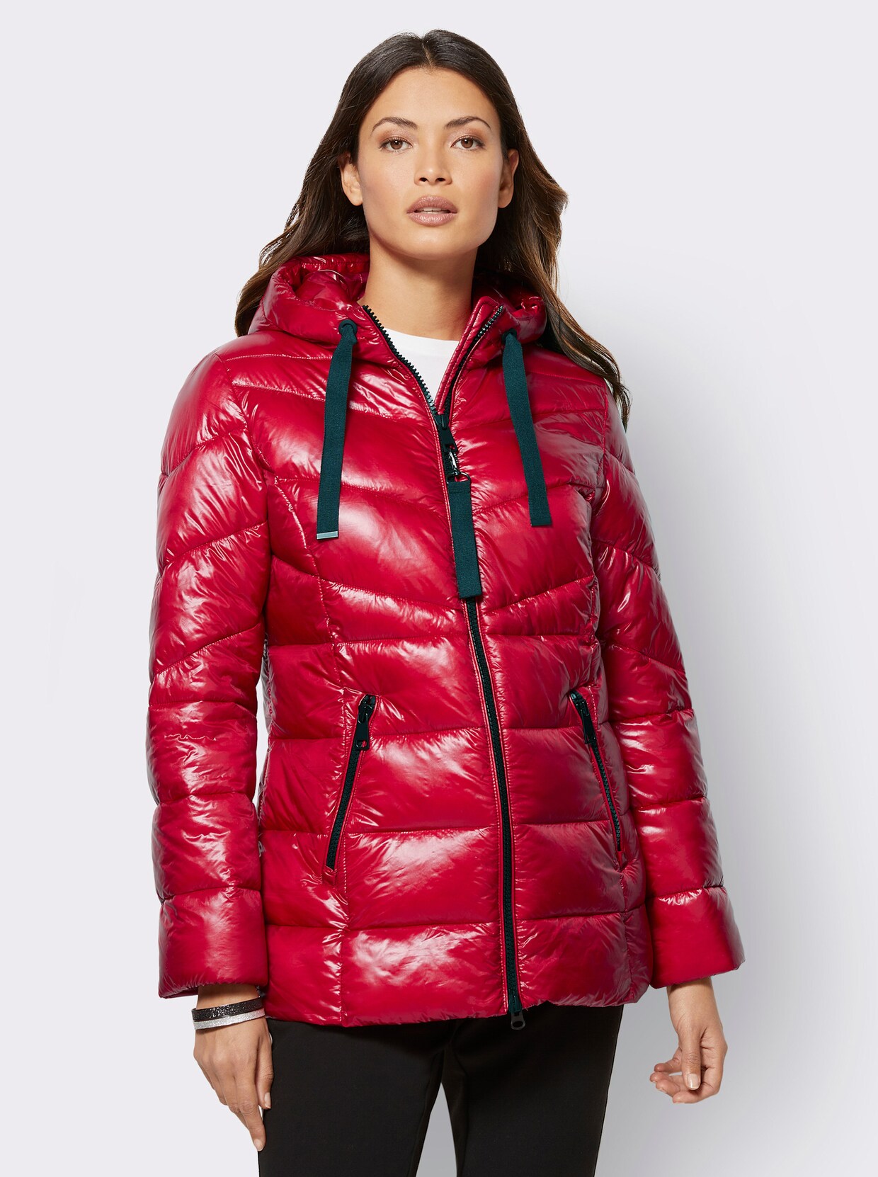 Green Goose Steppjacke - rot