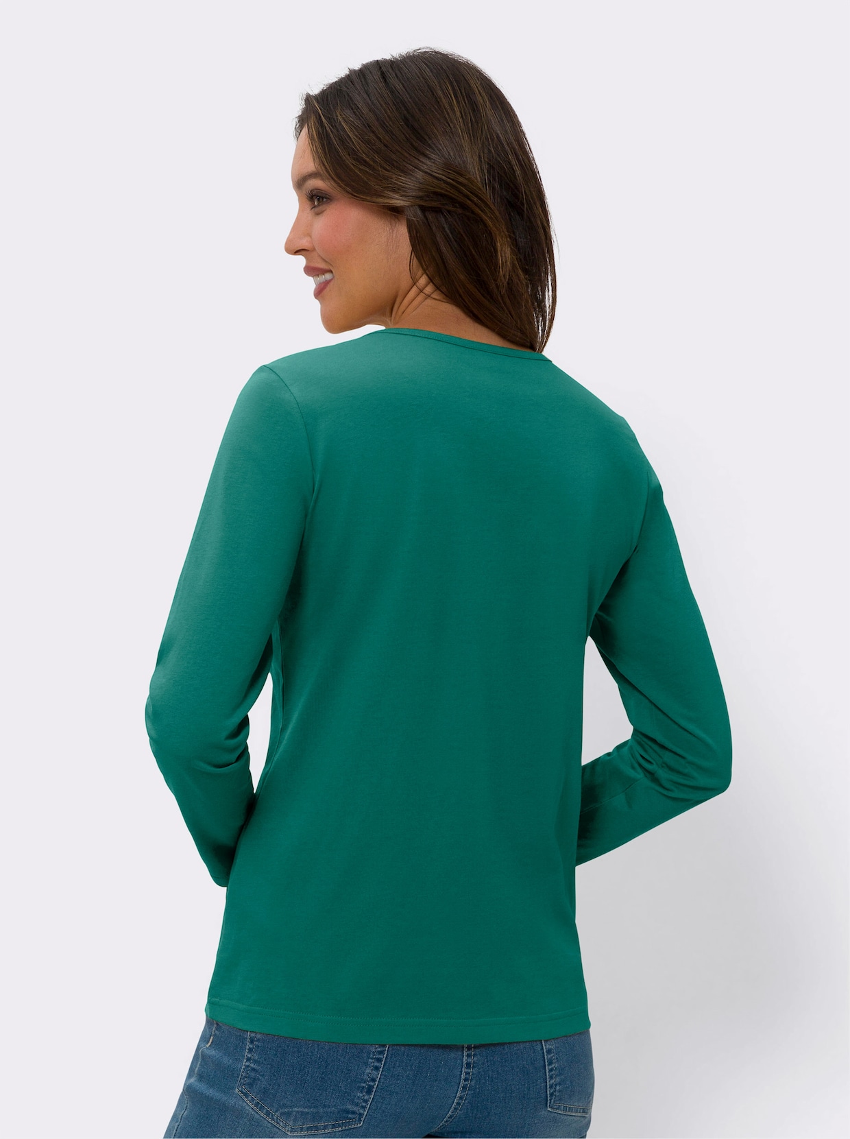 Tričko s dlouhým rukávem - zelená