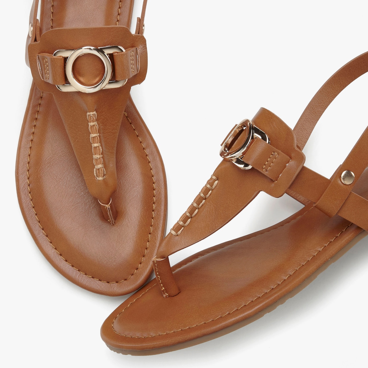 Vivance Teenslipper - camelkleuren