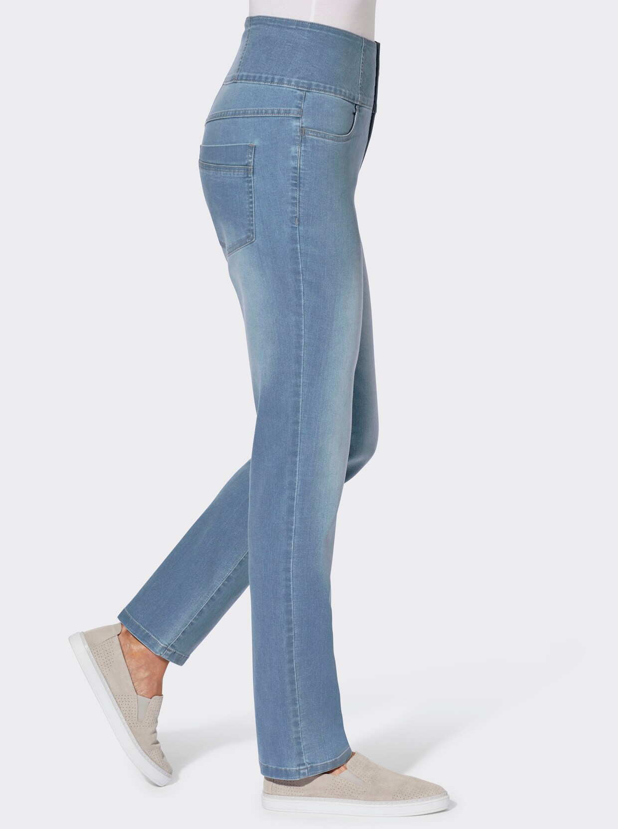 jeans - blue-bleached