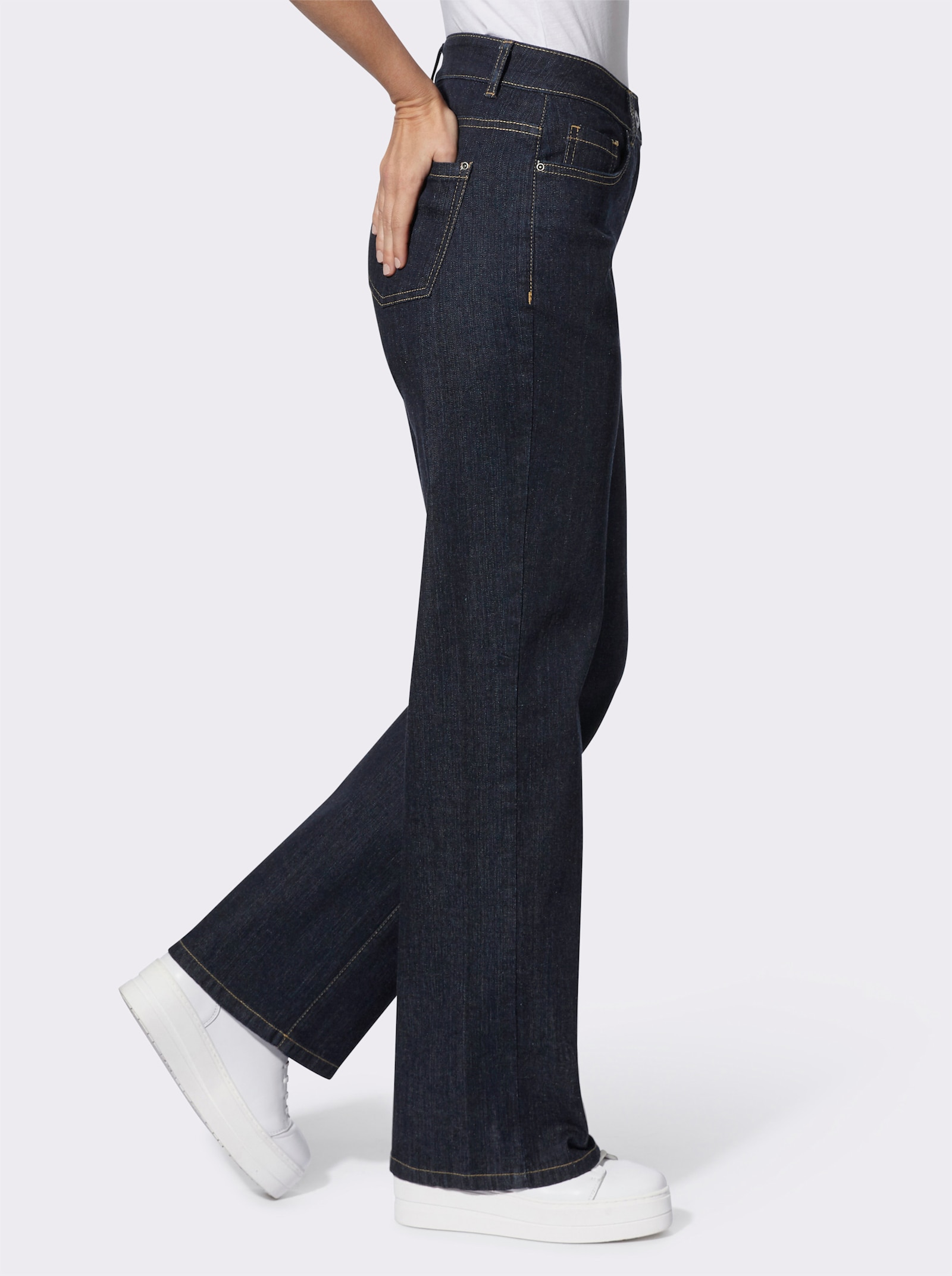 Jeans met studs - dark-blue