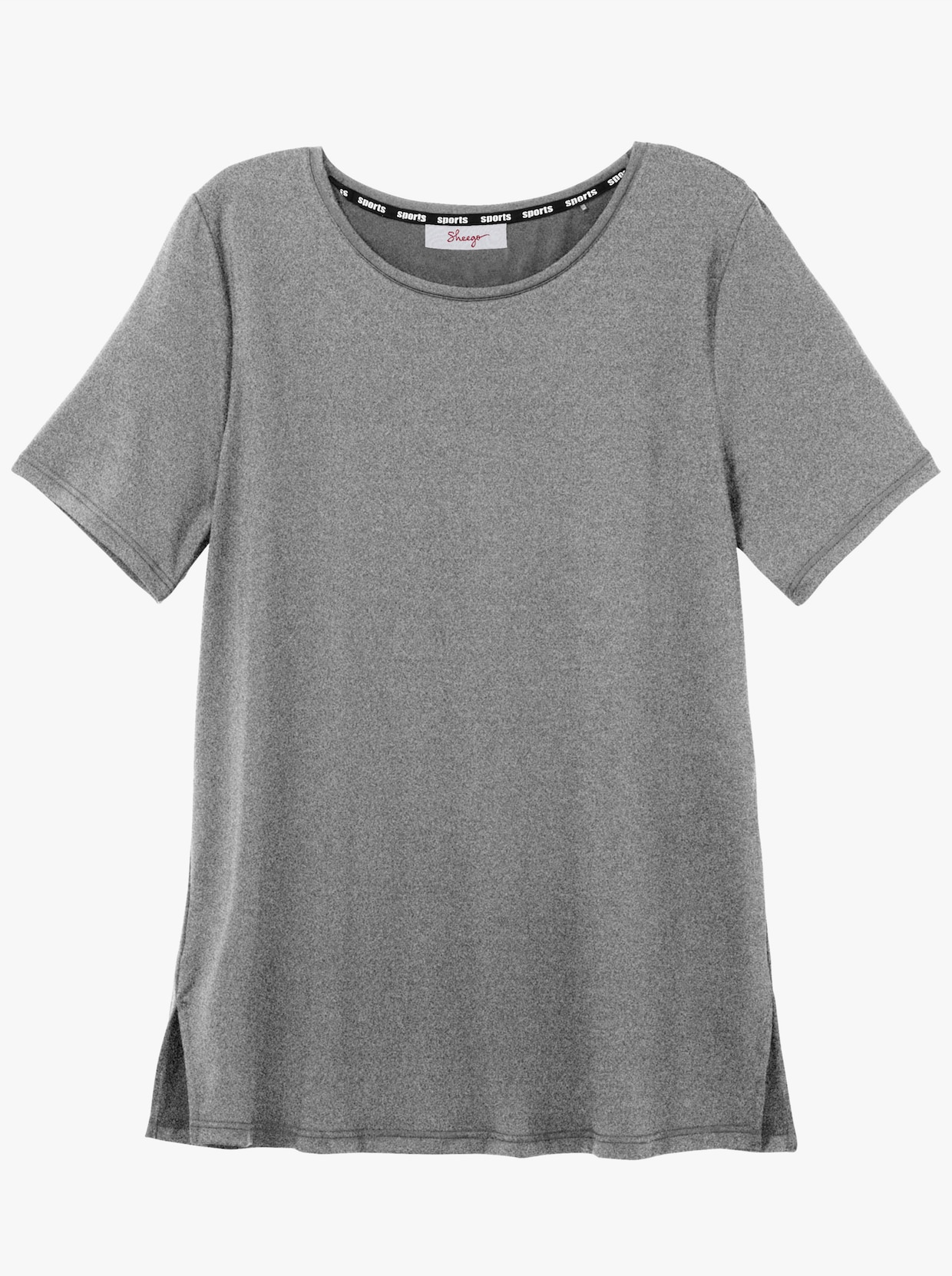 sheego Funktionsshirt - grau meliert