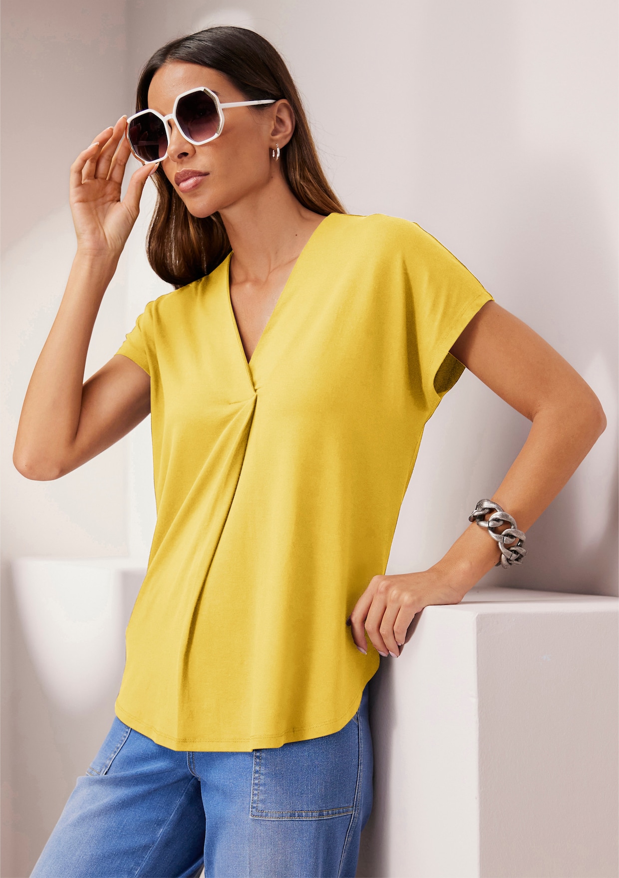 heine T-shirt à manches courtes - jaune soleil