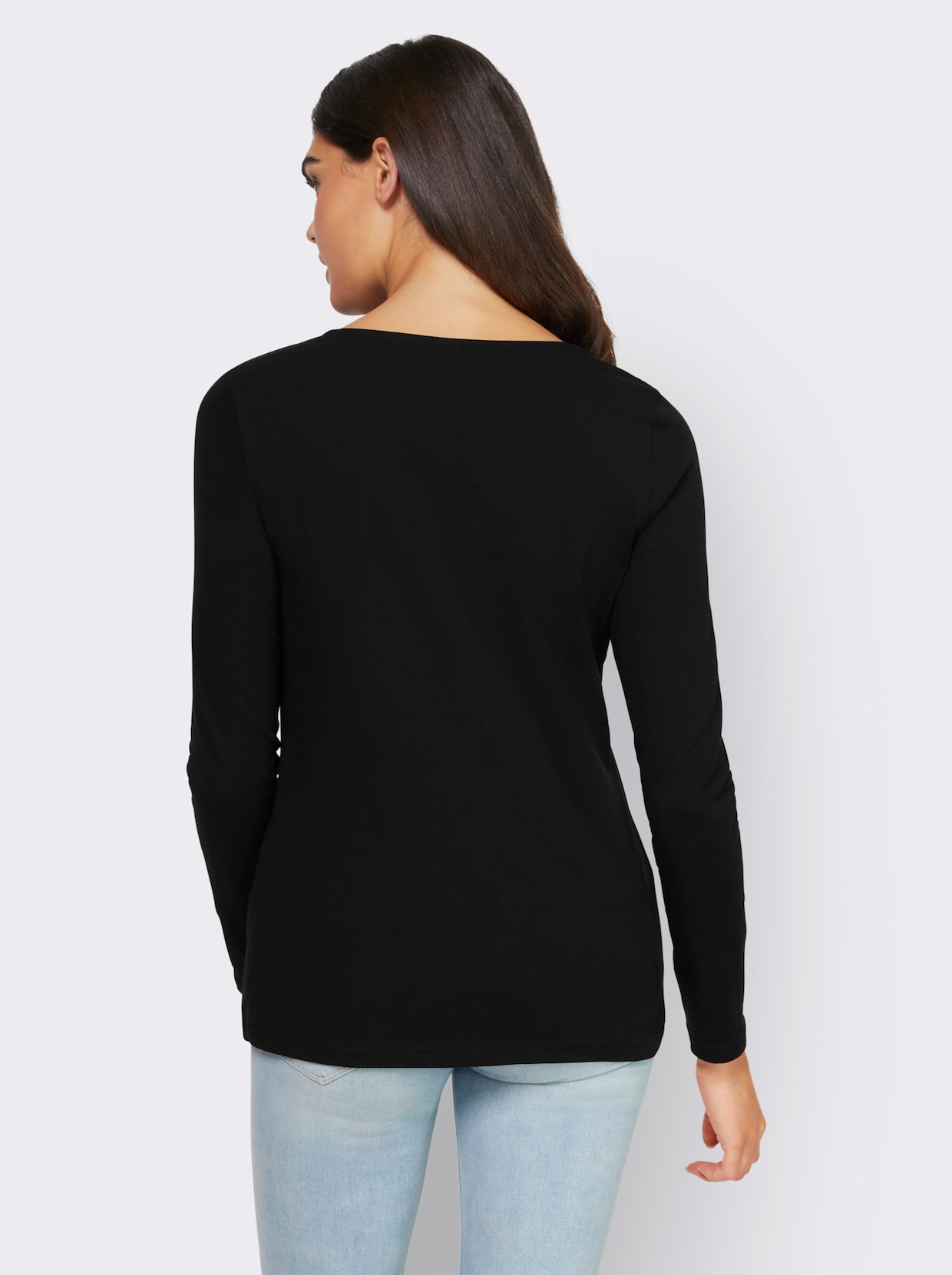 heine Shirt met lange mouwen - zwart