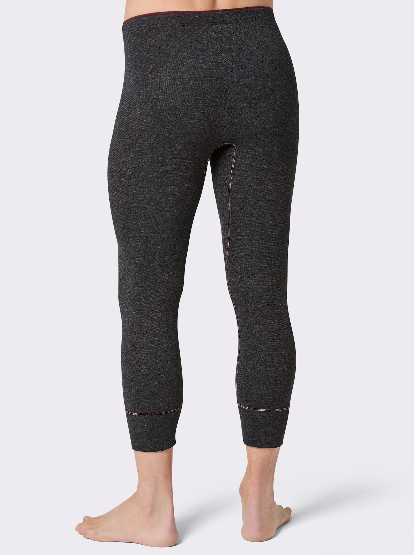 3/4 Unterhose - anthrazit-geringelt
