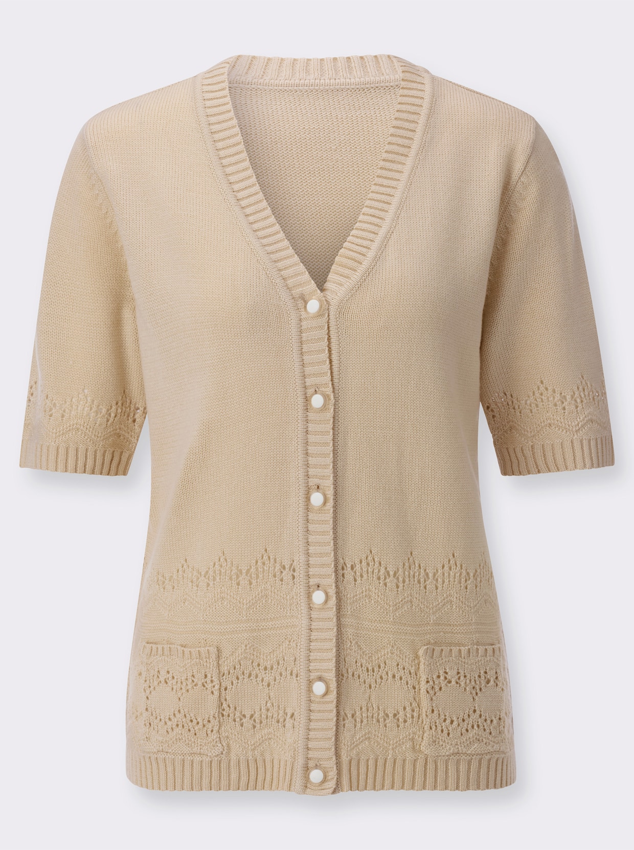 Strickjacke - sand