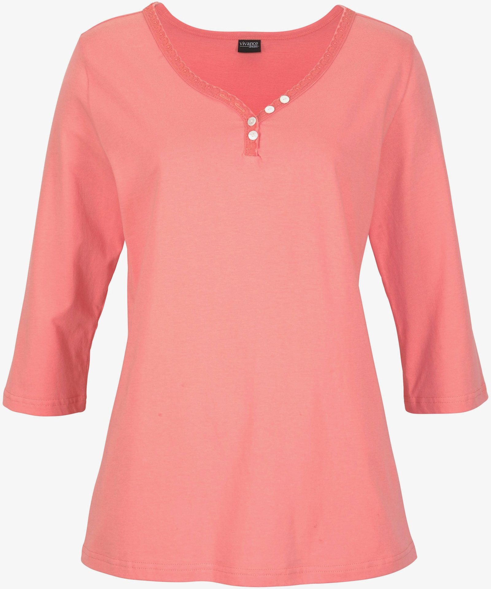 H.I.S Pyjama - koralle-marine-gepunktet