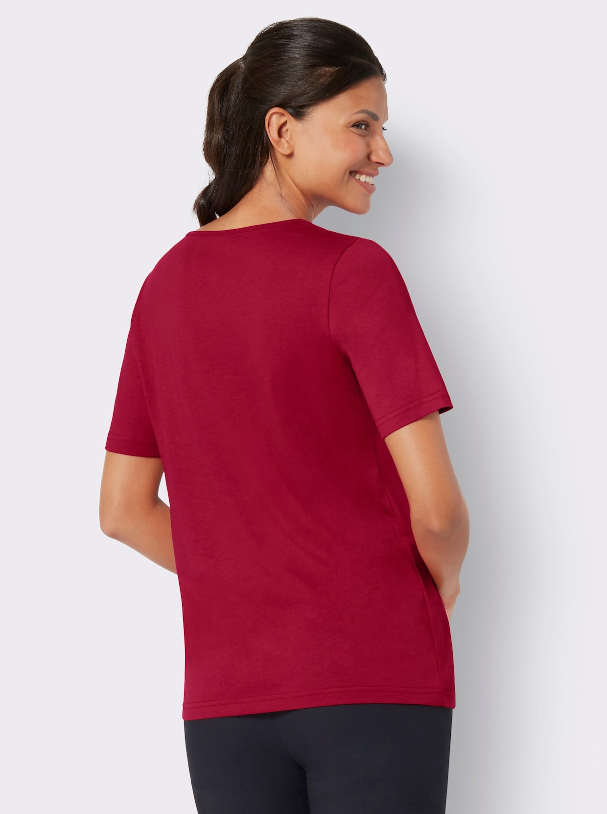 Krojové tričko - červená