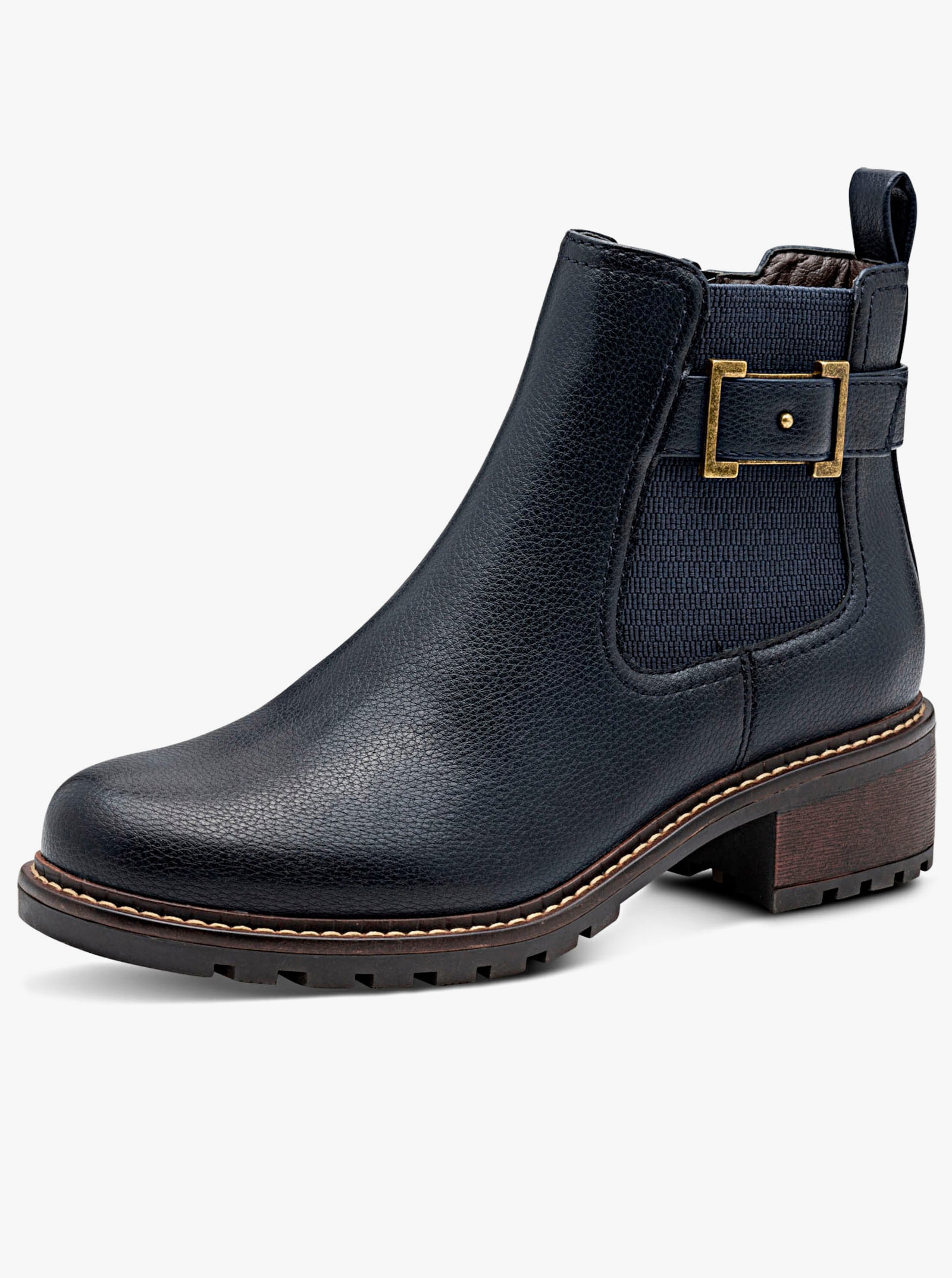 Jana Enkellaarsje met siertrensje - nachtblauw