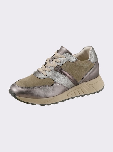 heine Sneaker - taupe-altsilber-bronze